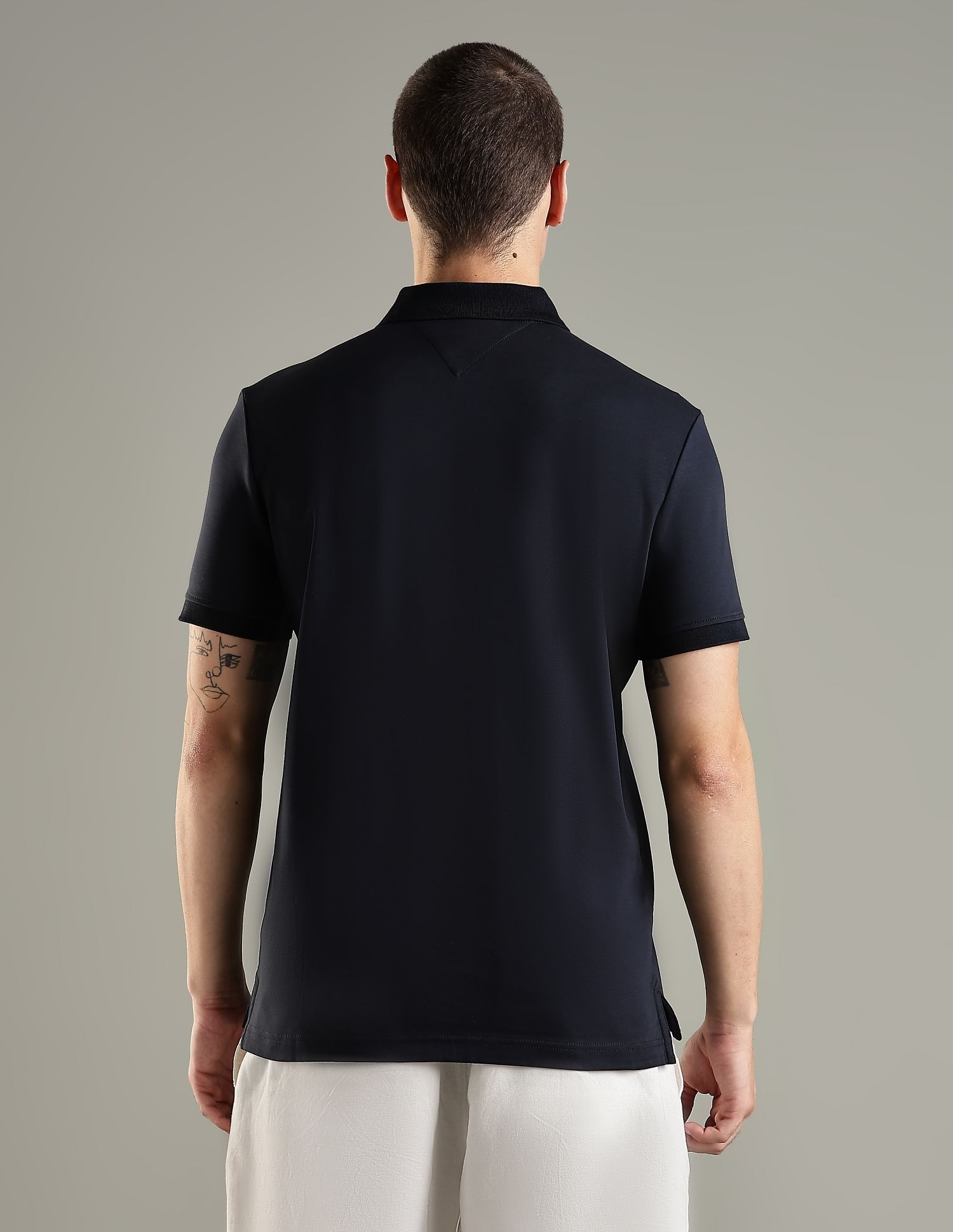 Tommy Hilfiger Embroidered Logo Regular Fit Cotton Polo T-Shirt