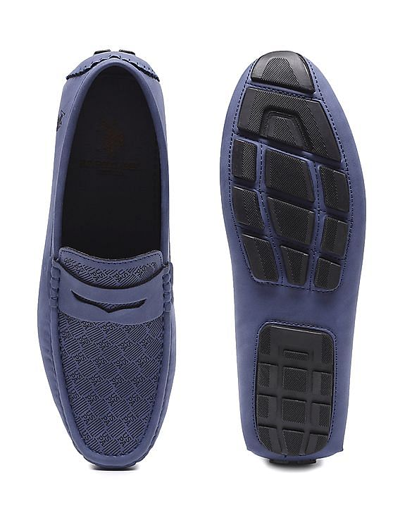 U.S. Polo Assn. Men Penny Strap Debossed Logo Asvalt Loafers