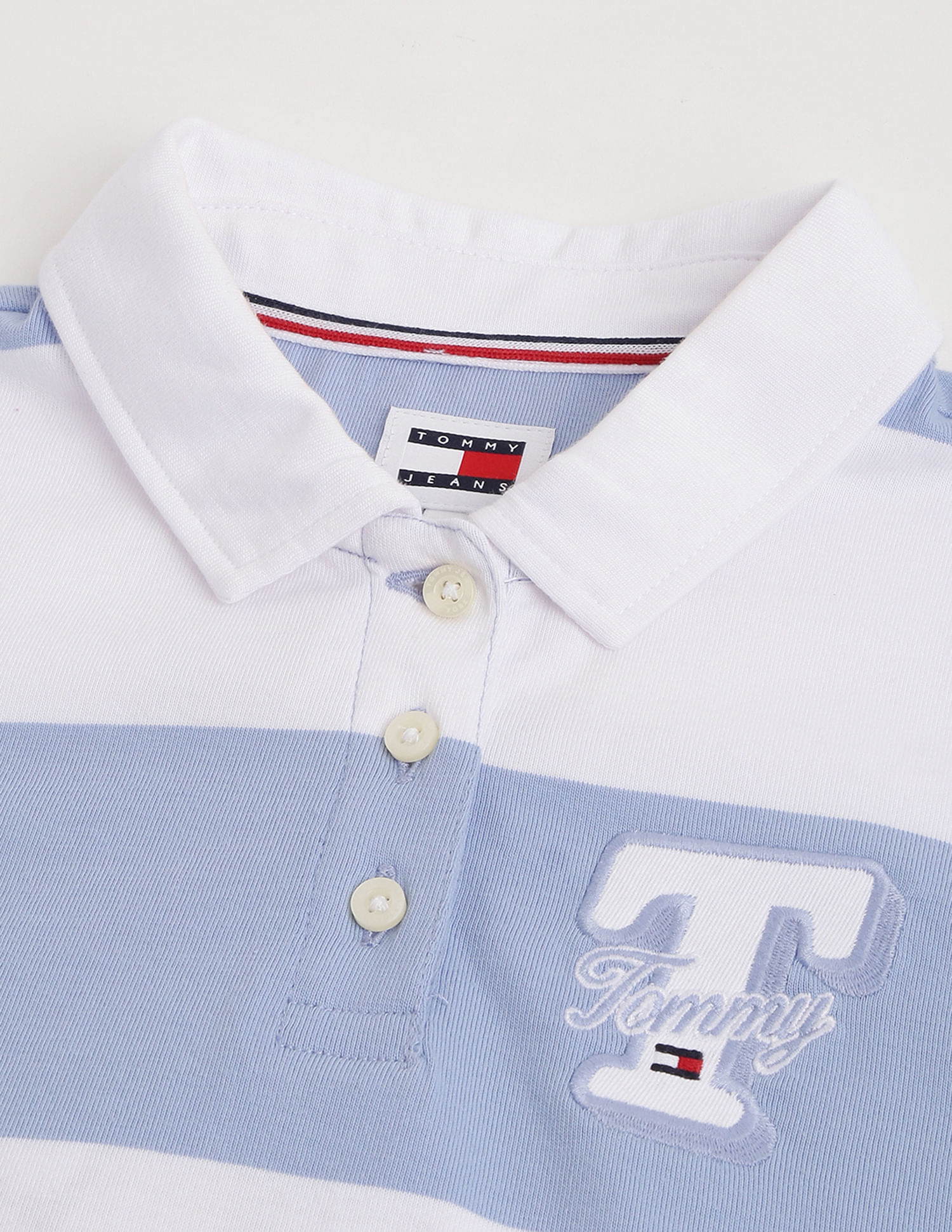 Tommy Hilfiger Letterman Stripe Cropped Top