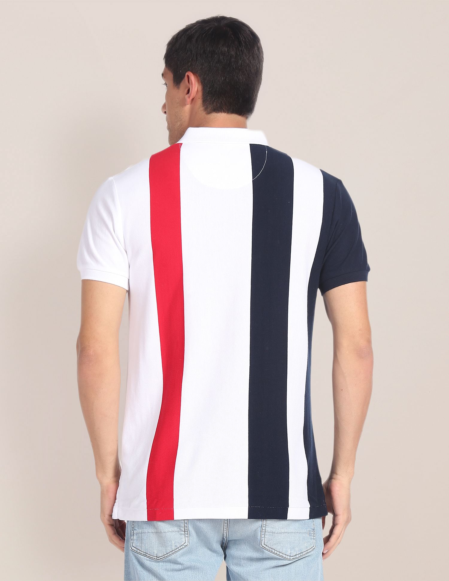 U.S. Polo Assn. Colour Block Pique Polo Shirt