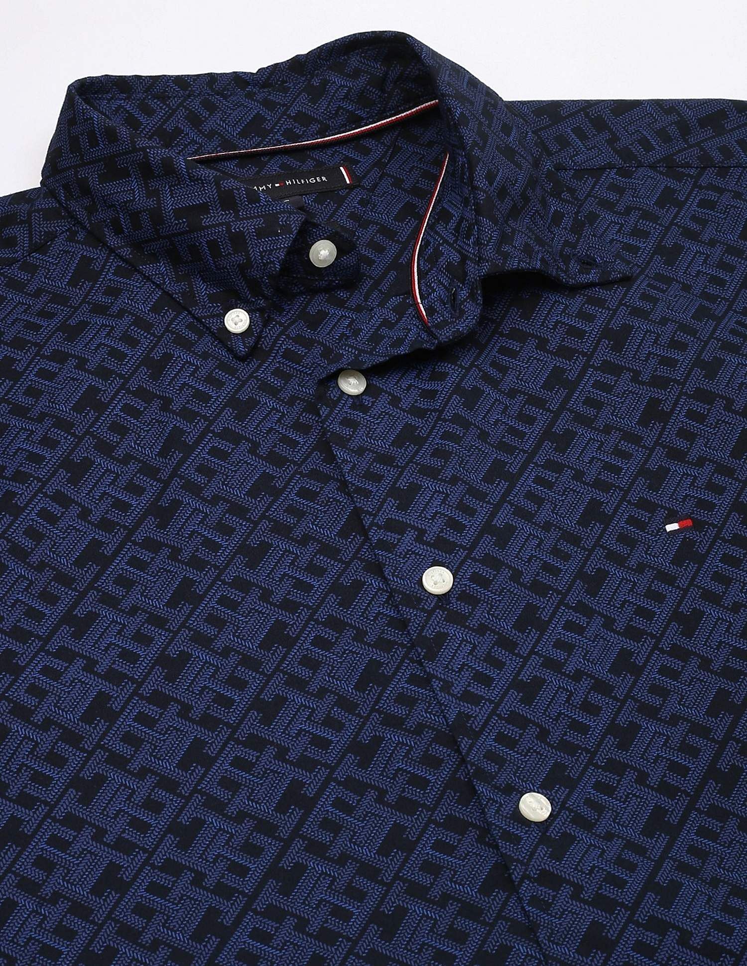 Tommy Hilfiger Logo Regular-Fit Poplin Woven Shirt