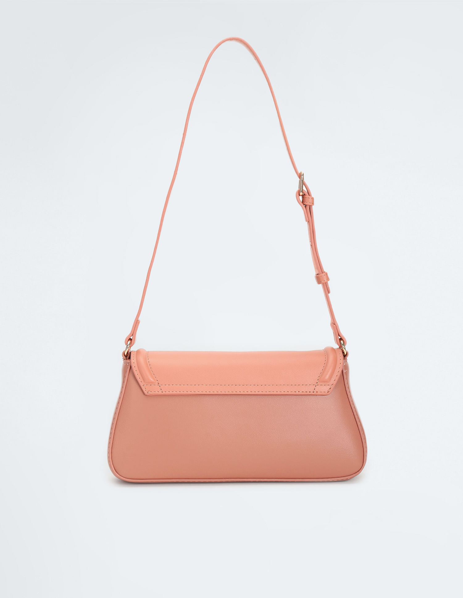 U.S. Polo Assn. Women Flap Closure Solid Baguette bag