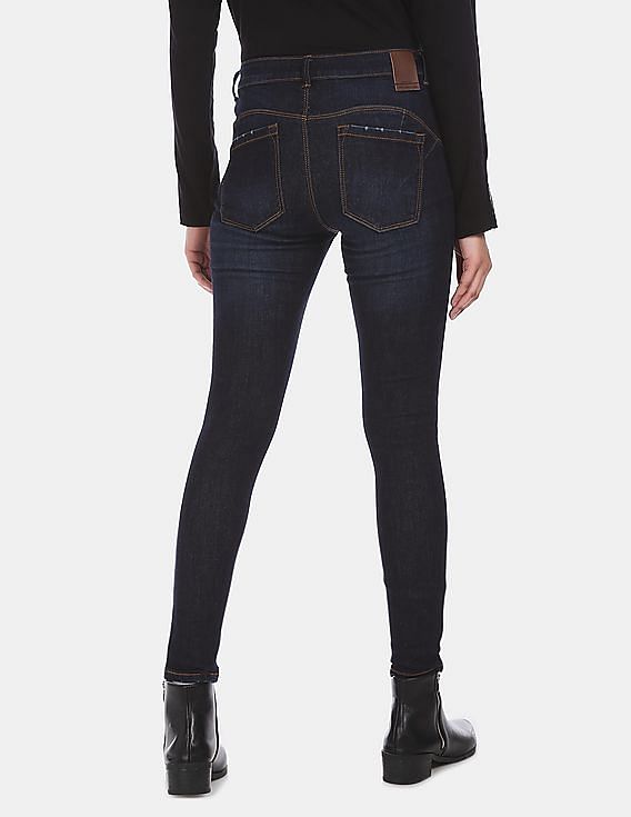 Flying Machine Women Mid Rise Twiggy Super Skinny Fit Jeans