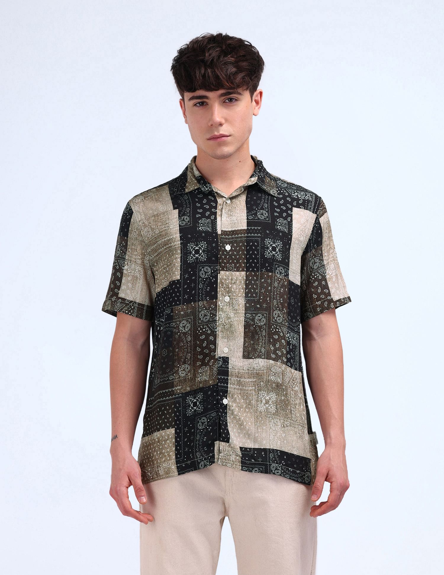Flying Machine All-Over Printed Regular Fit Shirt