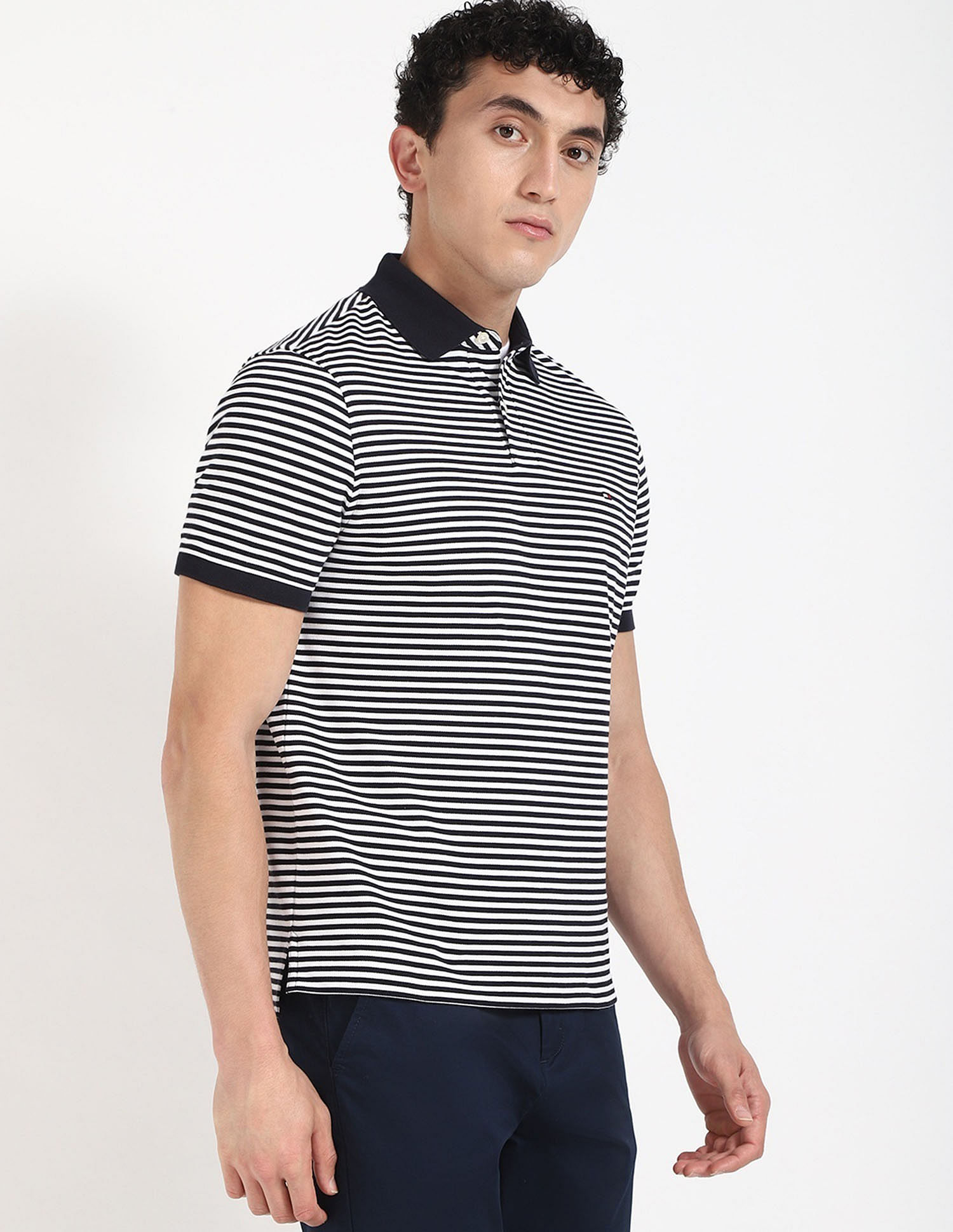 Tommy Hilfiger Striped Regular-Fit Cotton T-Shirt
