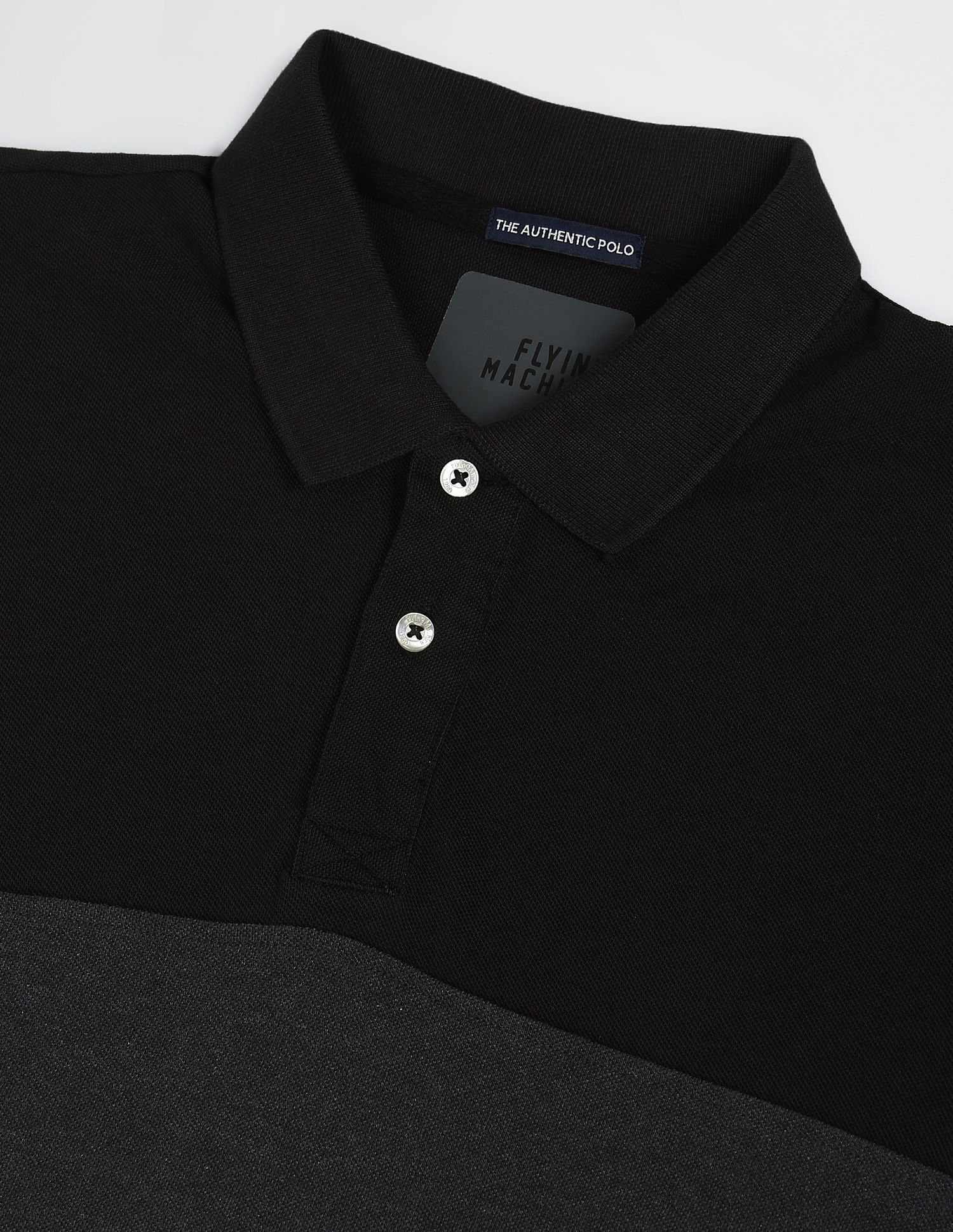 Flying Machine Colour Block Pique Cotton Polo Shirt