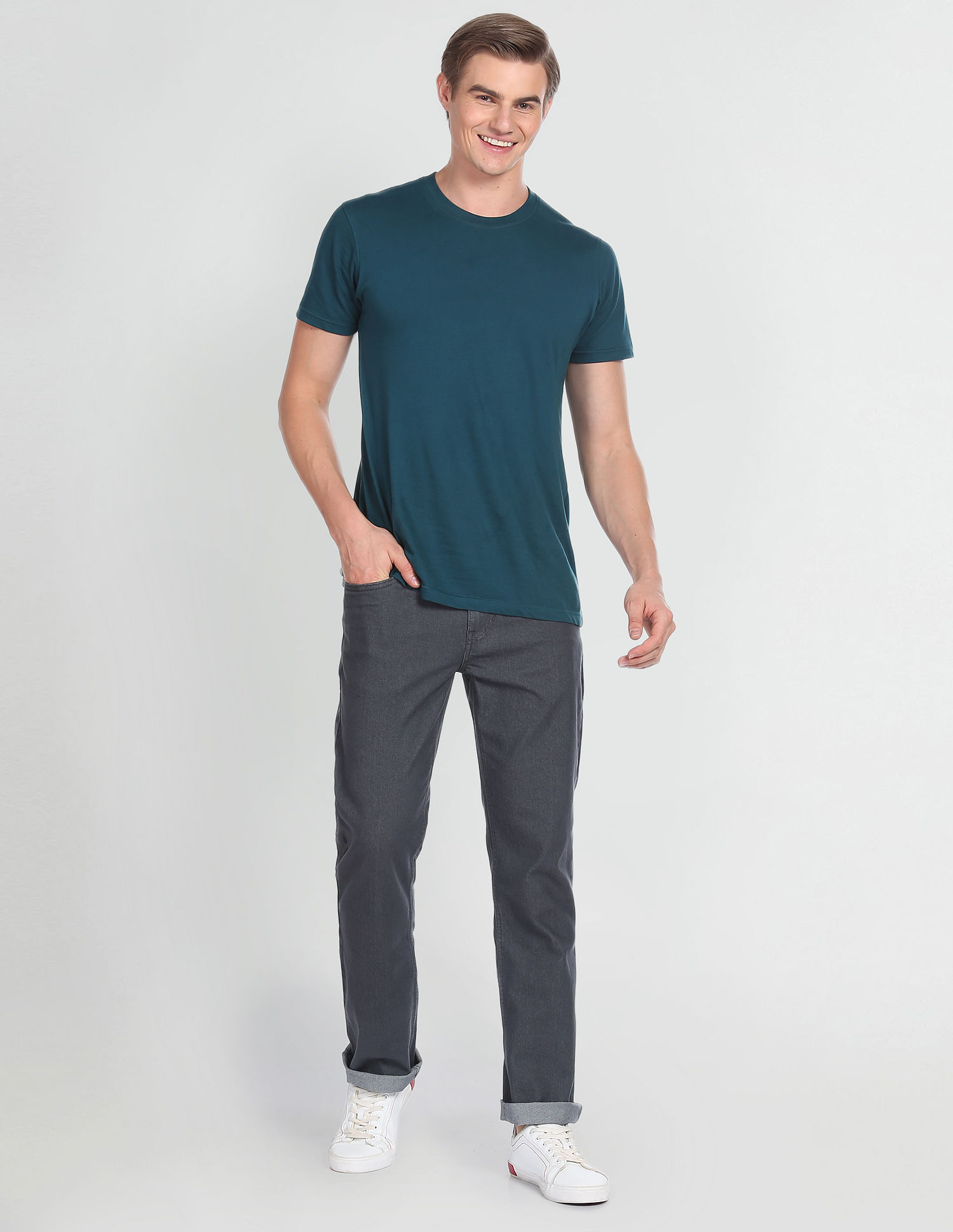 U.S. Polo Assn. Denim Co. Slim Straight Fit Grey Jeans