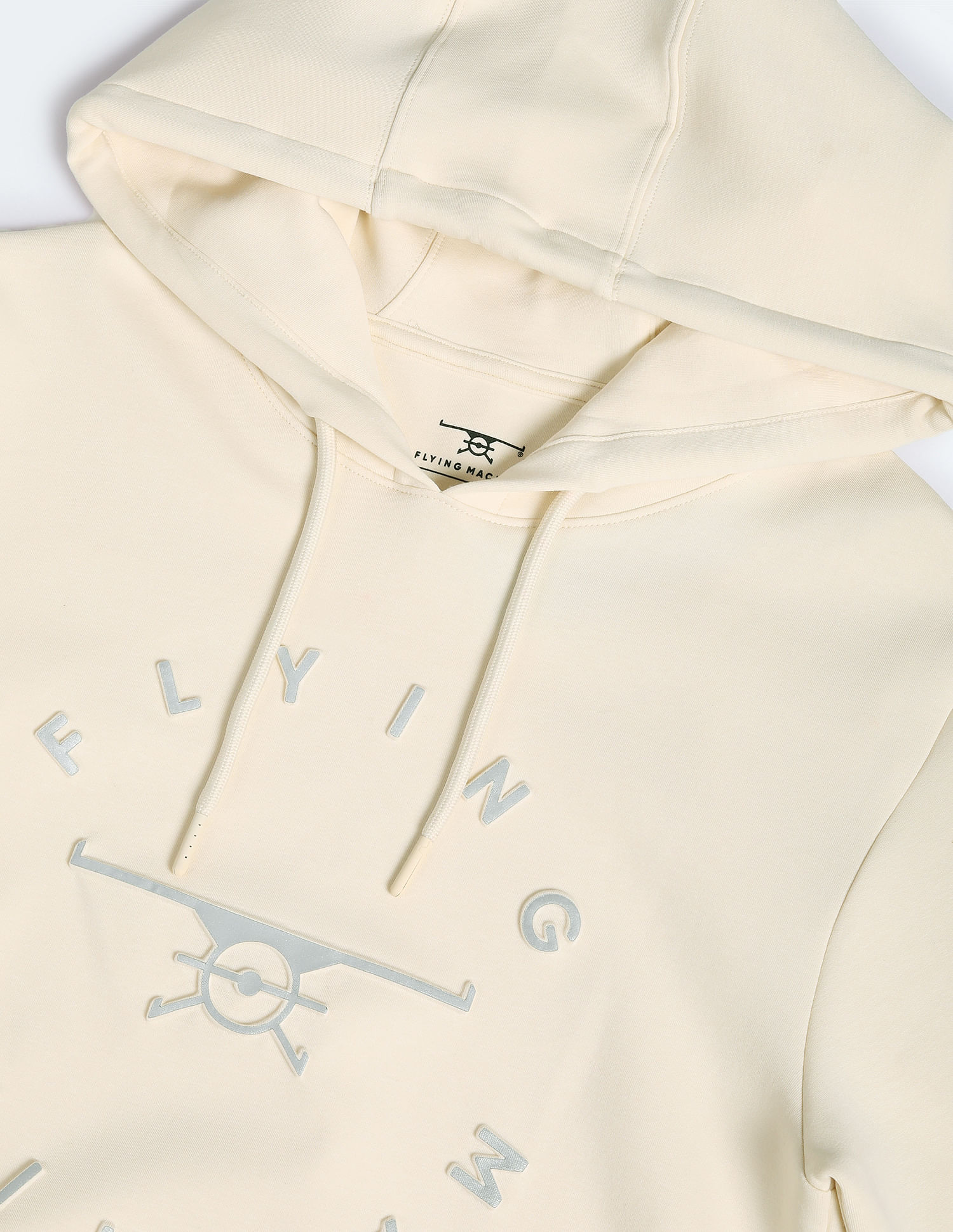 Flying Machine Brand Print Hooded Sweatshirt