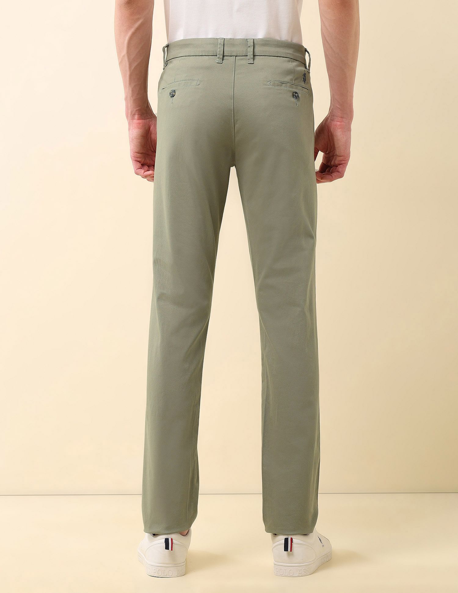 U.S. Polo Assn. Mid Rise Denver Slim Fit Trousers