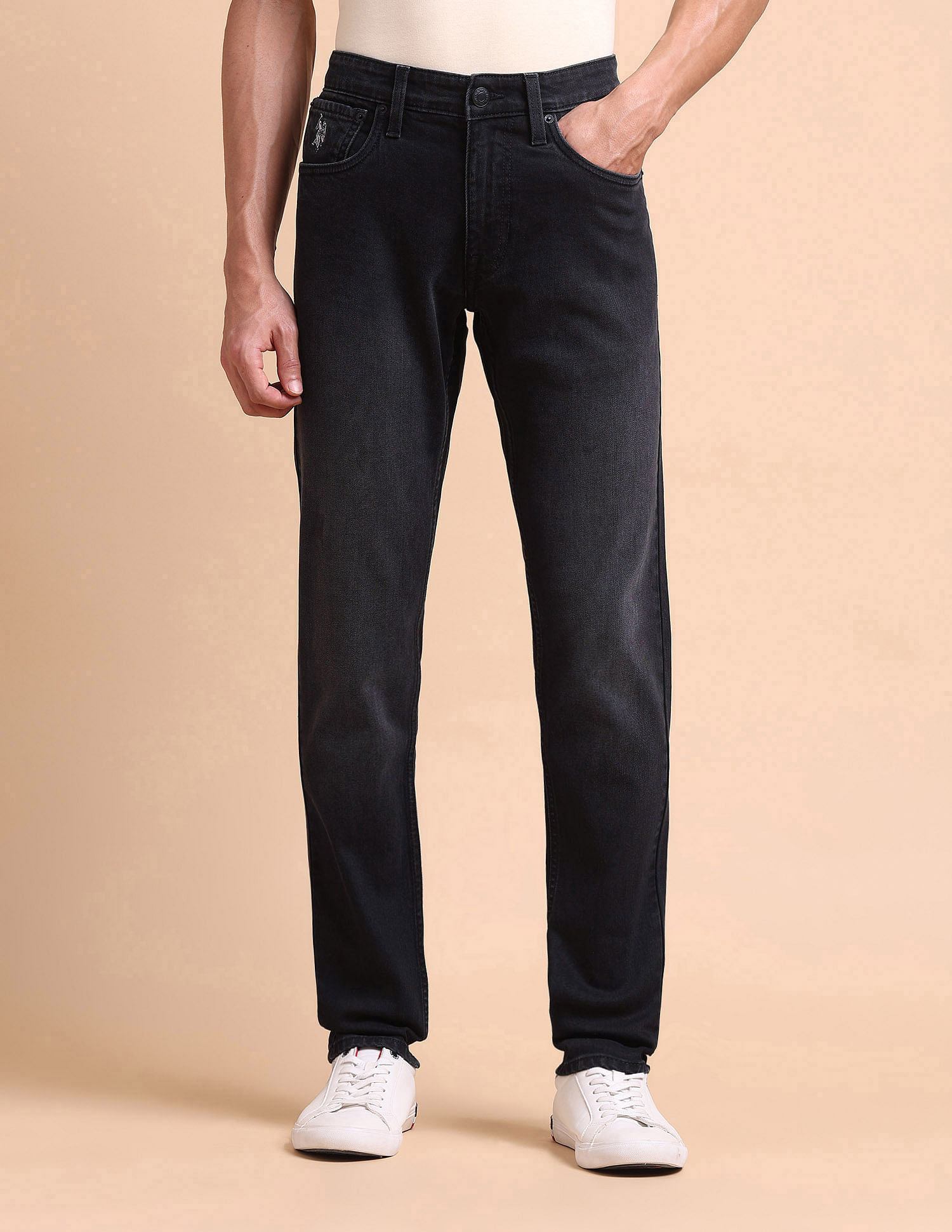 U.S. Polo Assn. Denim Co. Brandon Slim Tapered Fit Grey Jeans