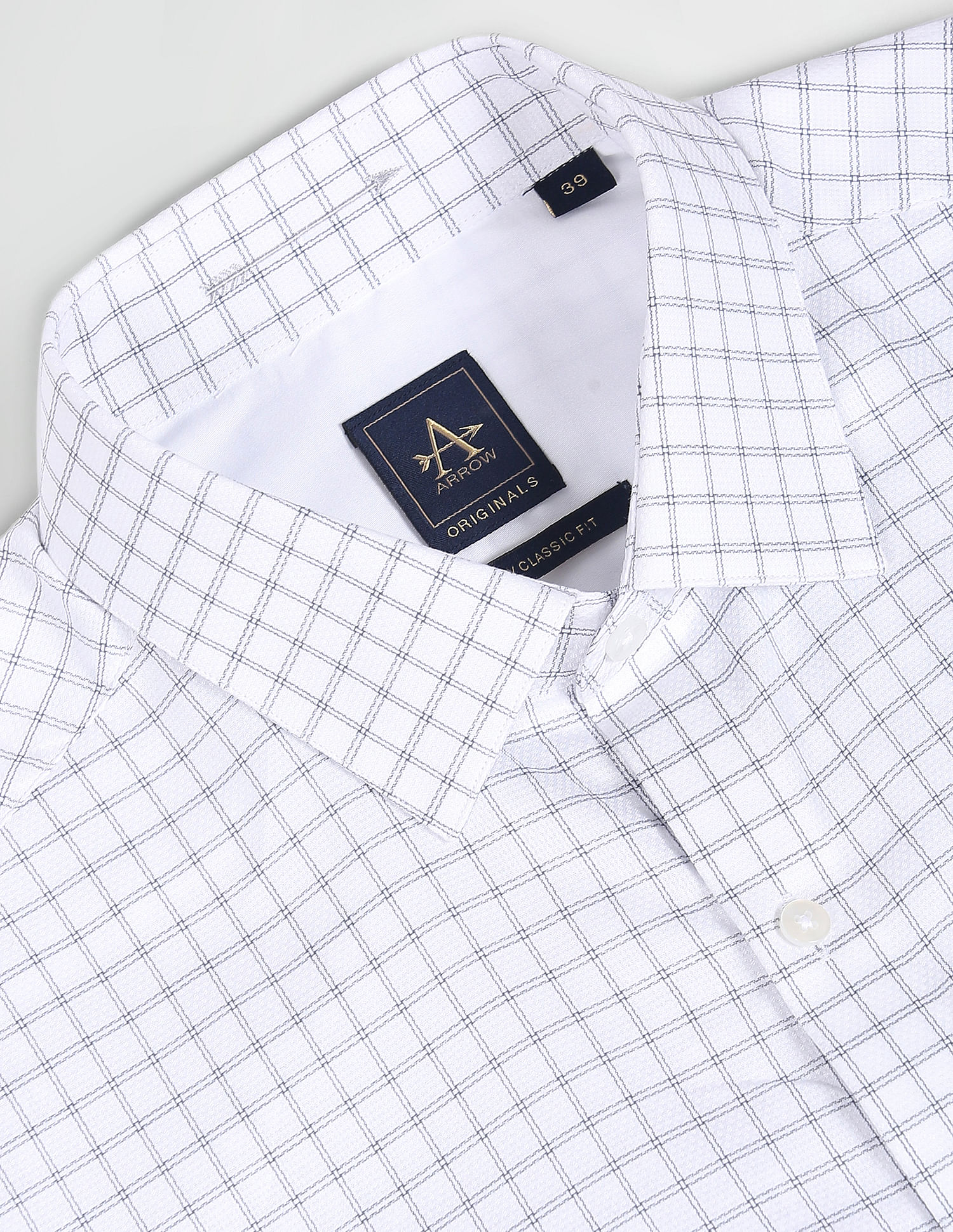 Arrow Outline Check Formal Shirt