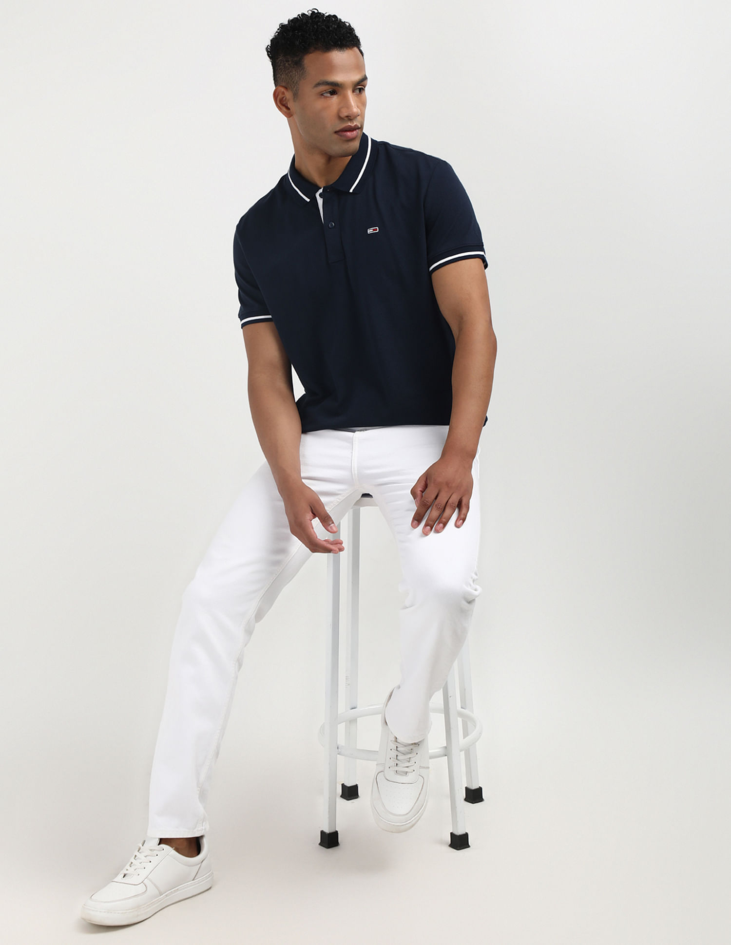 Tommy Hilfiger Tipped Stretch Polo Shirt