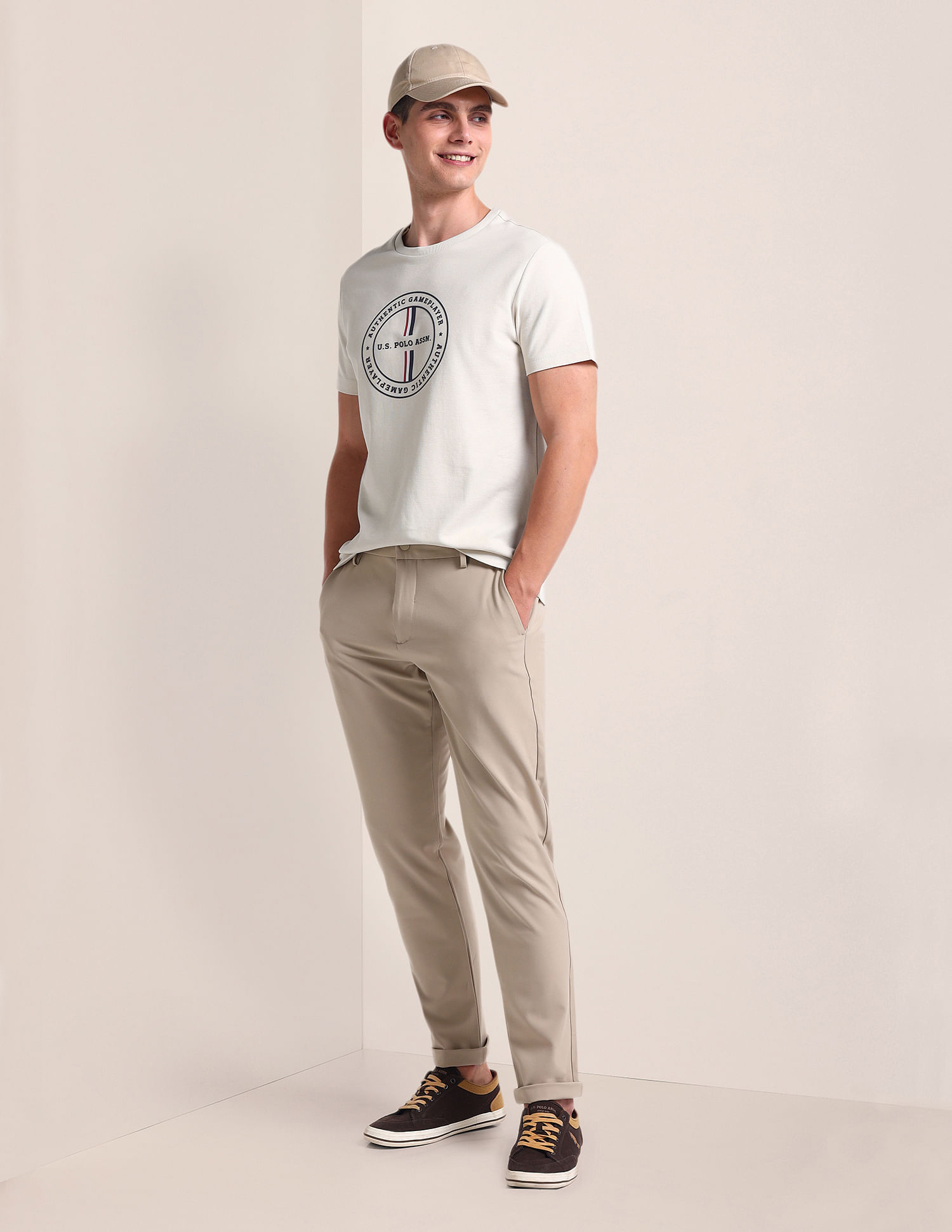 U.S. Polo Assn. Brand Printed Cotton T-Shirt