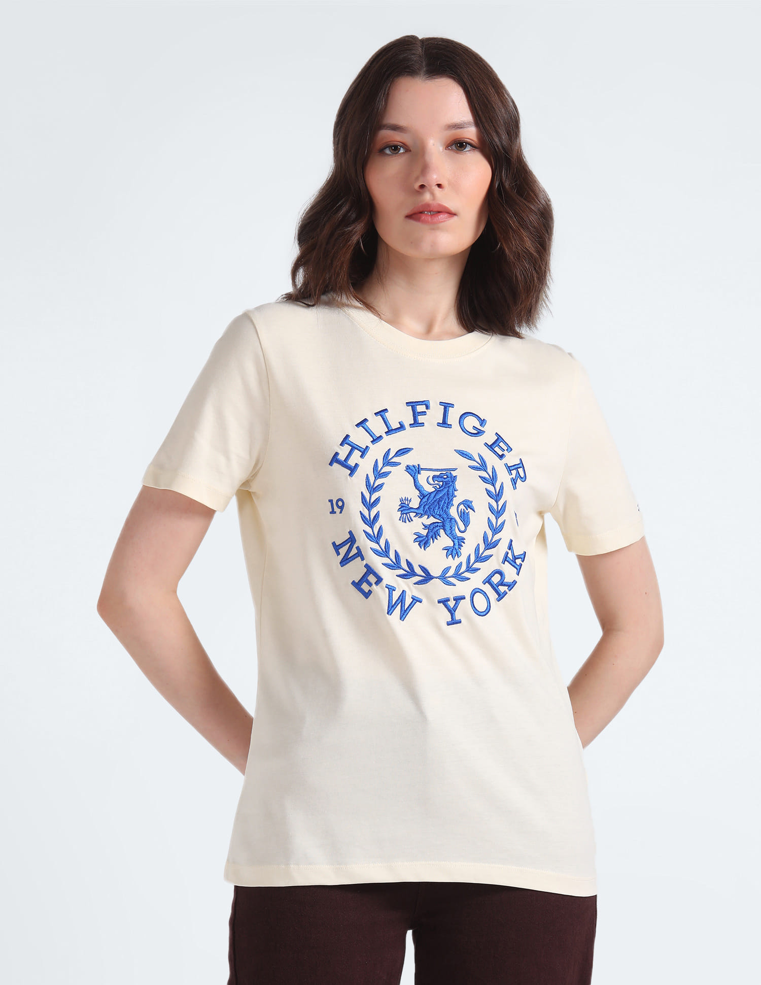 Tommy Hilfiger Transitional Cotton Crest Embroidered T-Shirt