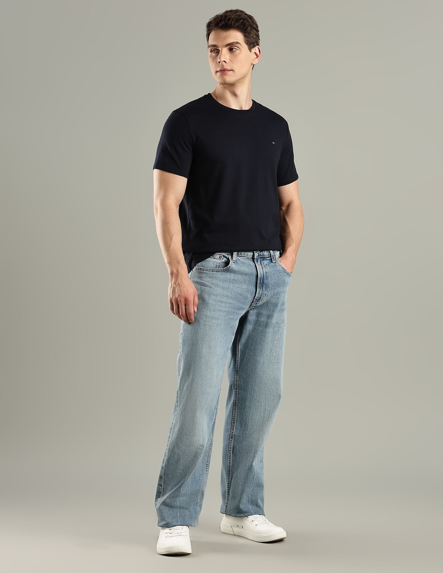 Tommy Hilfiger Solid Regular-Fit Cotton T-Shirt