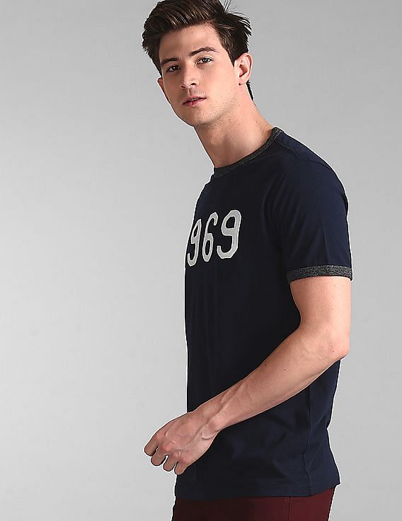 Buy GAP Men Blue 1969 Ringer T Shirt NNNOW