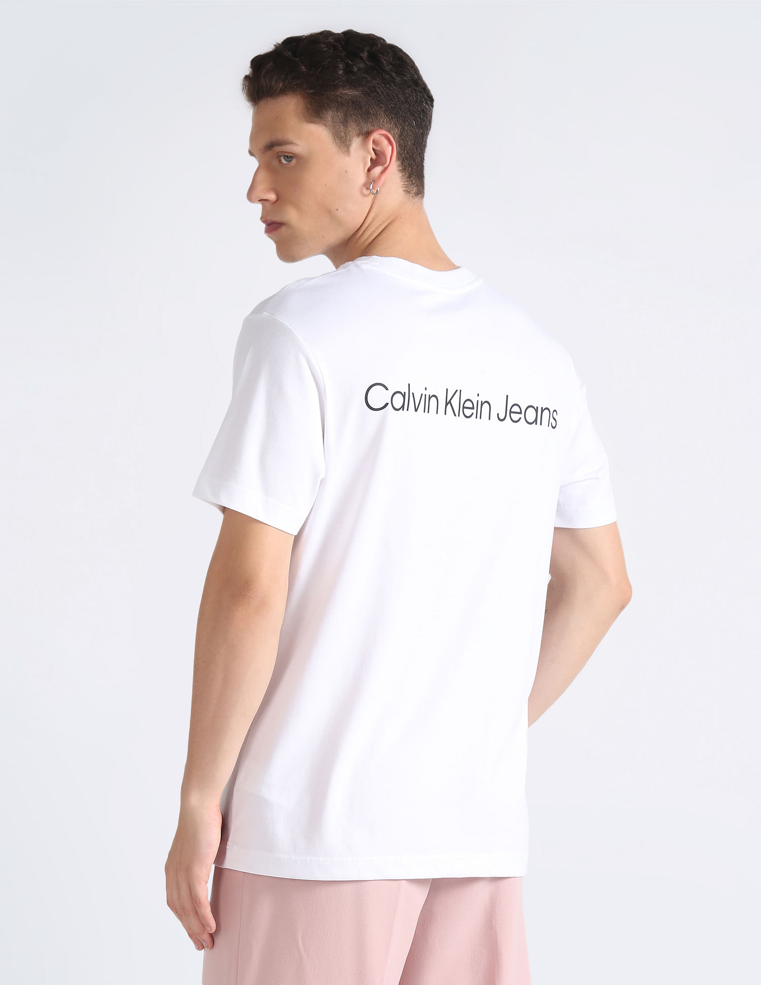 Calvin Klein Organic Cotton Brand Print T-Shirt