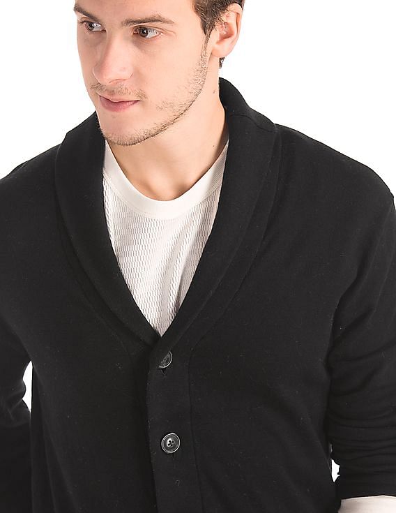 Gap mens deals shawl collar cardigan