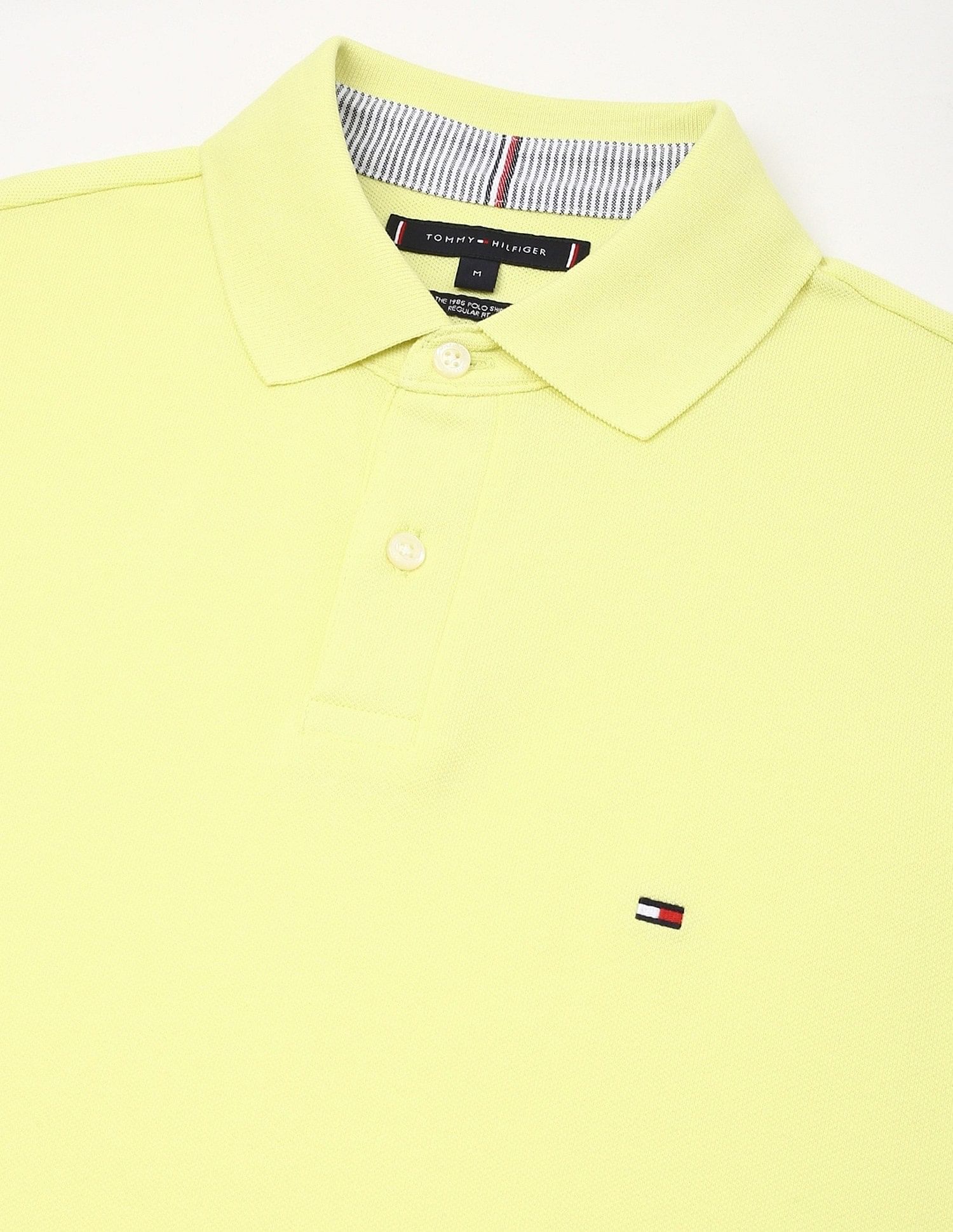 Tommy Hilfiger Solid Regular-Fit Cotton Polo Shirt