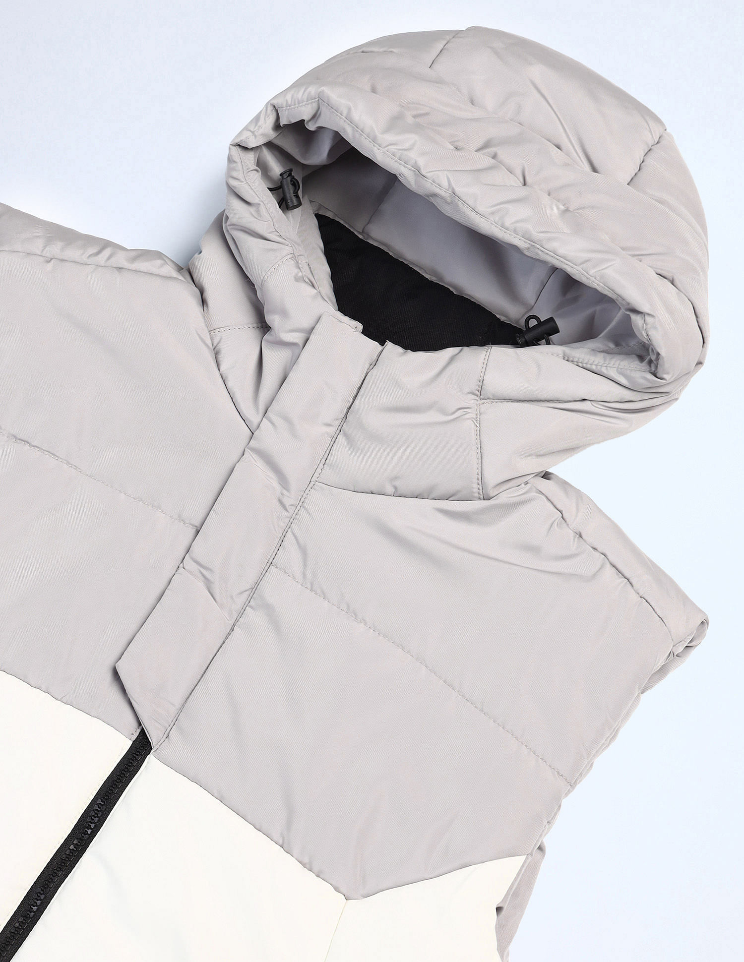 Flying Machine Regular Fit Colourblocked Padded Jacket