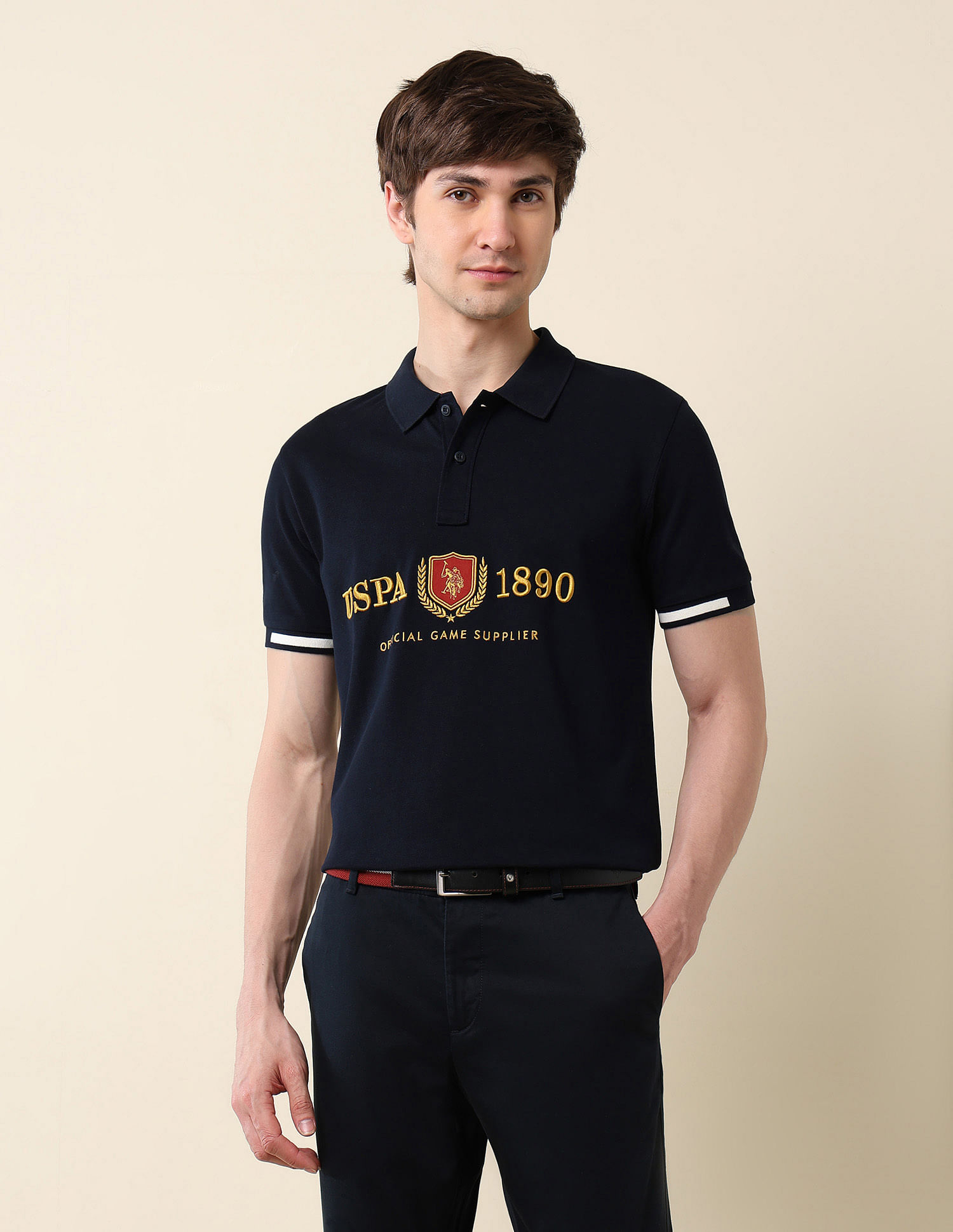 U.S. Polo Assn. Brand Embroidered Classic Polo Shirt