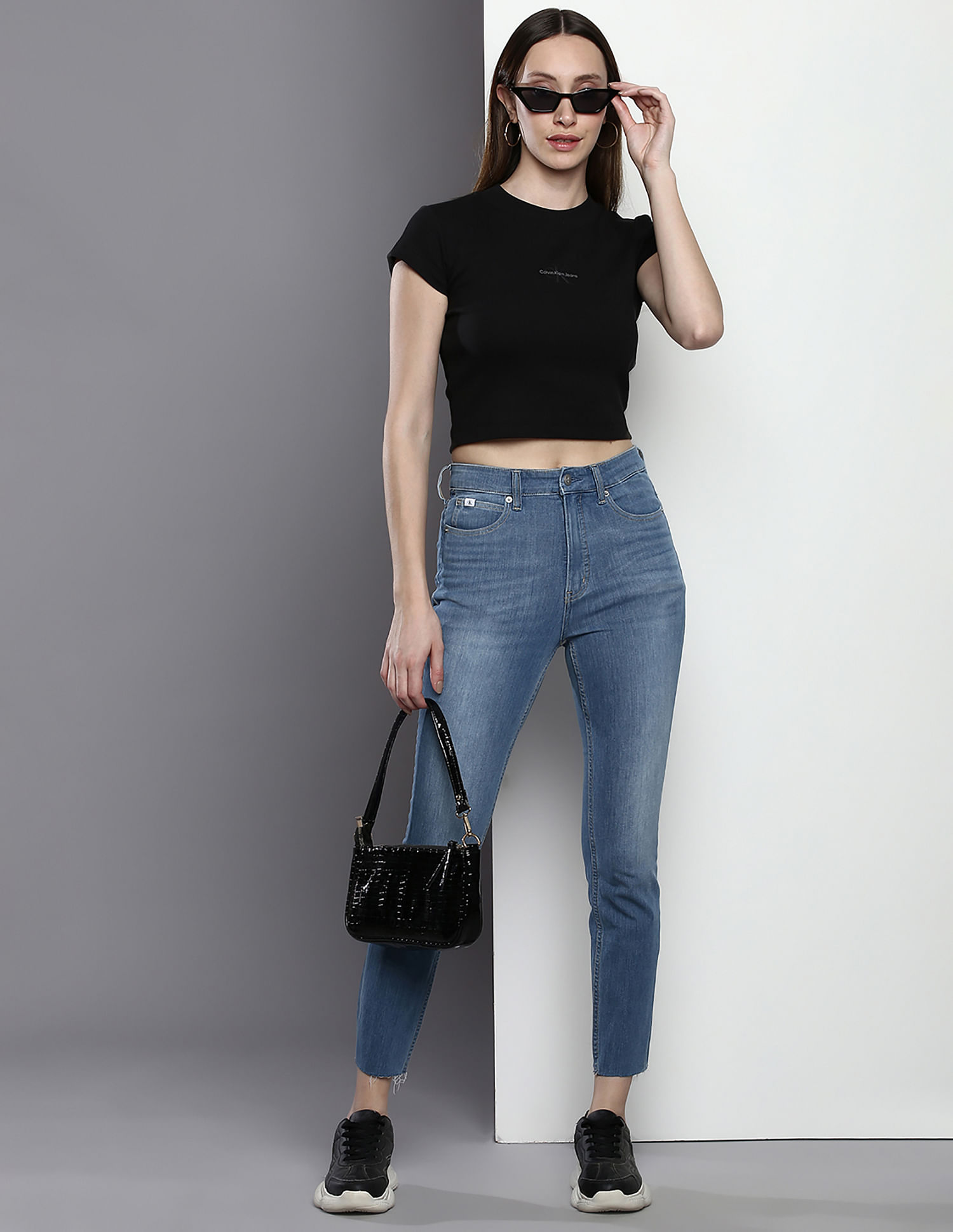 CalvinKlein Jeans Ladies' High Rise Jeans 1601877 Size 8 - beyond exchange