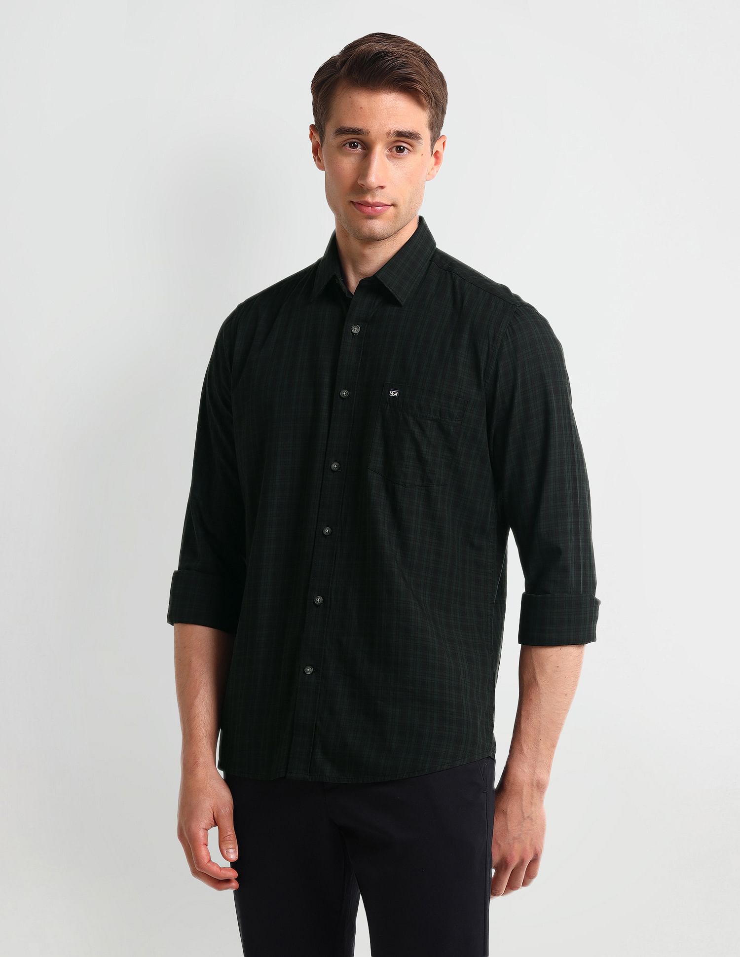 Arrow Sport Manhattan Slim Fit Cotton Shirt