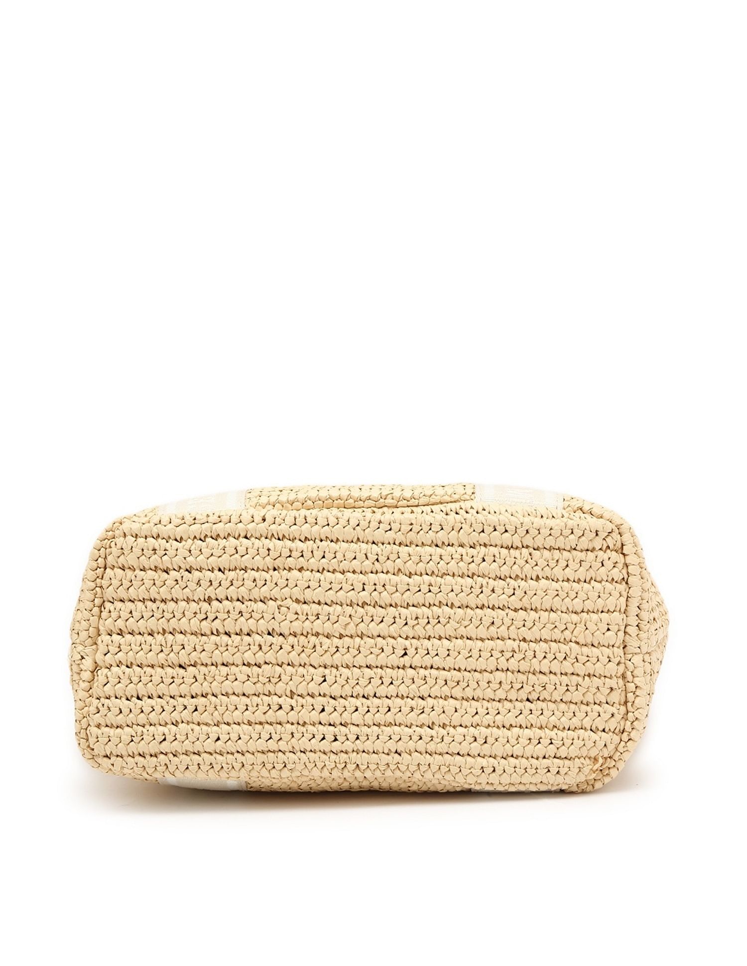 Tommy Hilfiger Crochet Beige Polypropylene Handbags
