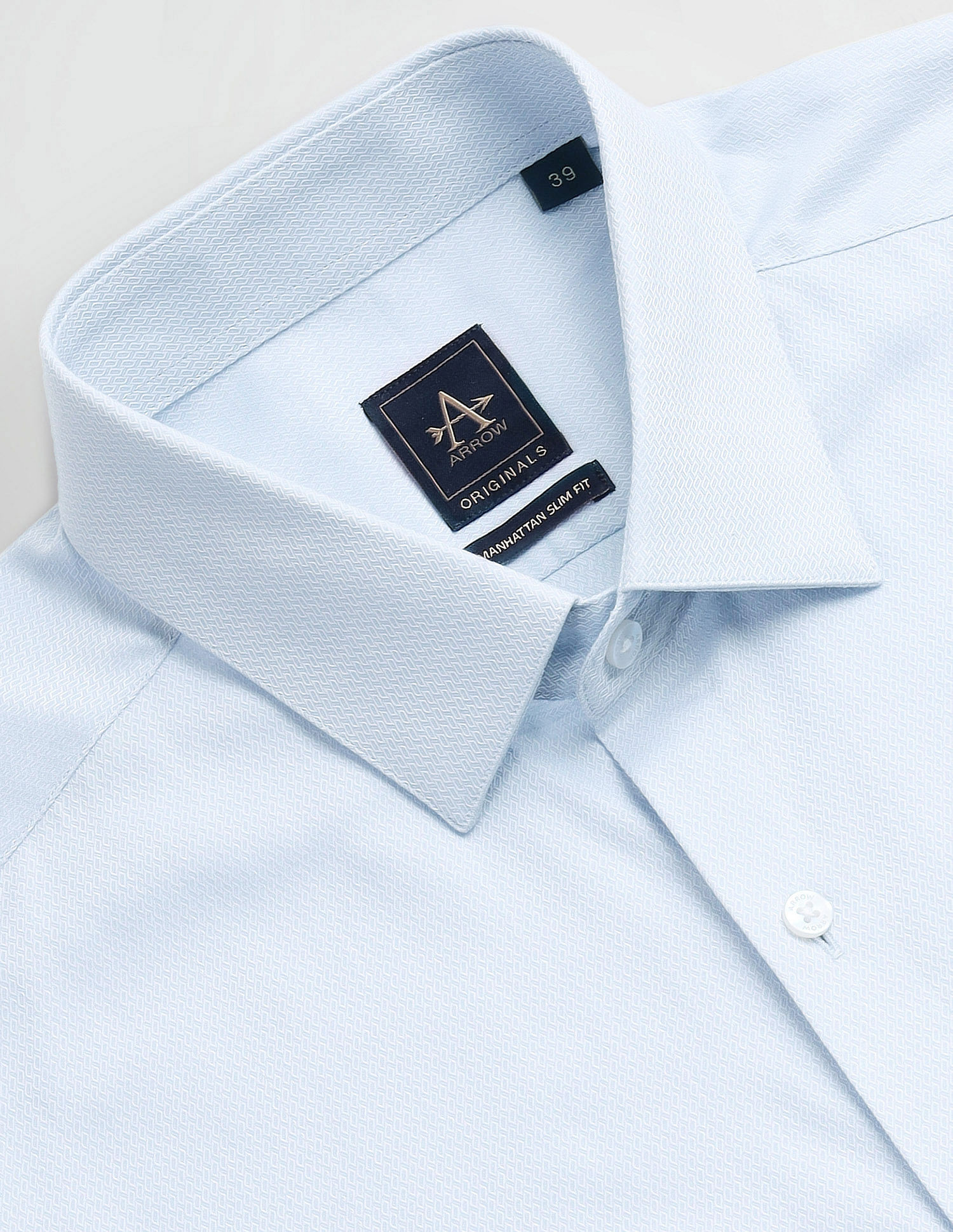 Arrow Pure Cotton Solid Dobby Shirt