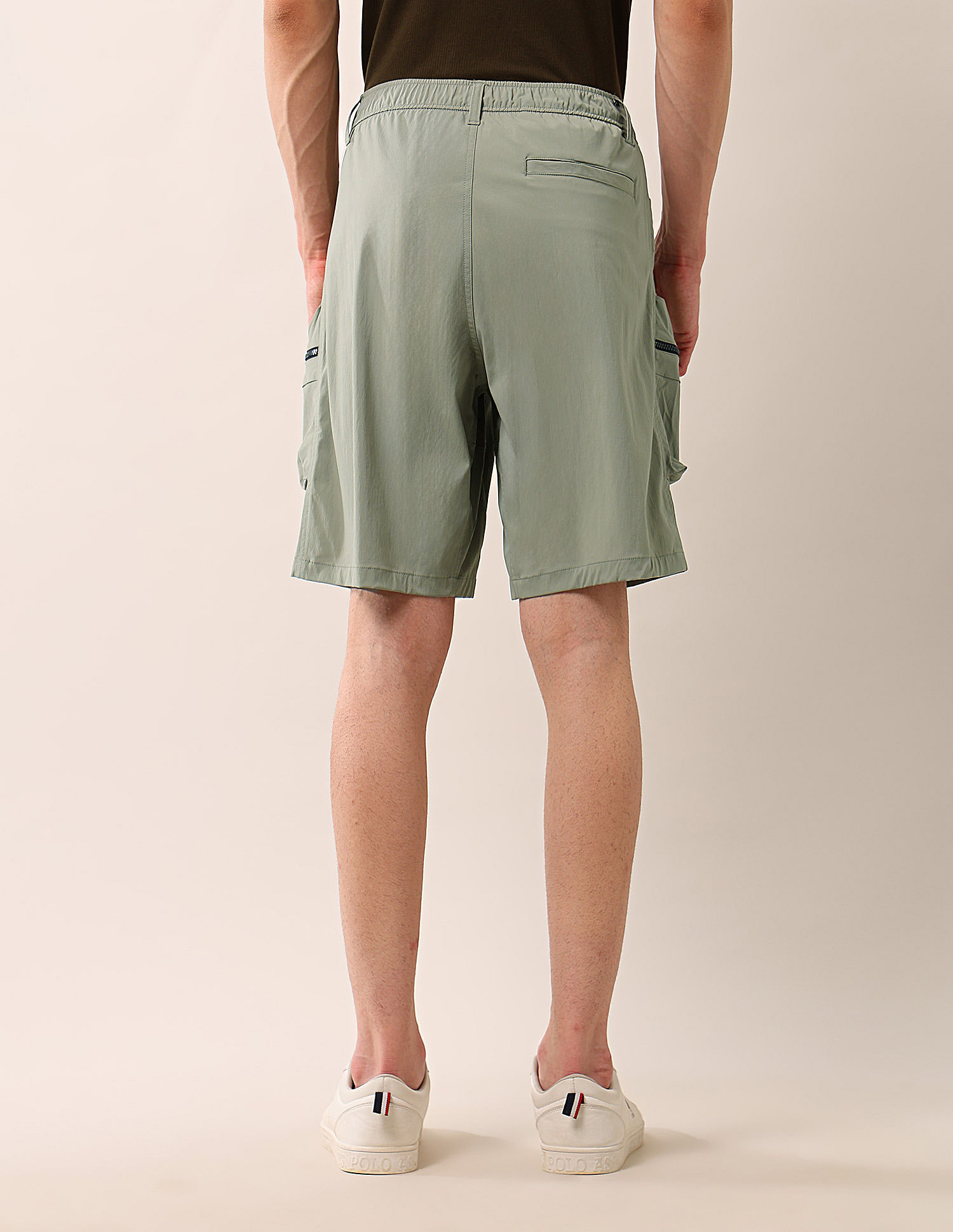 U.S. Polo Assn. Denim Co. Regular Fit Solid Cargo Shorts