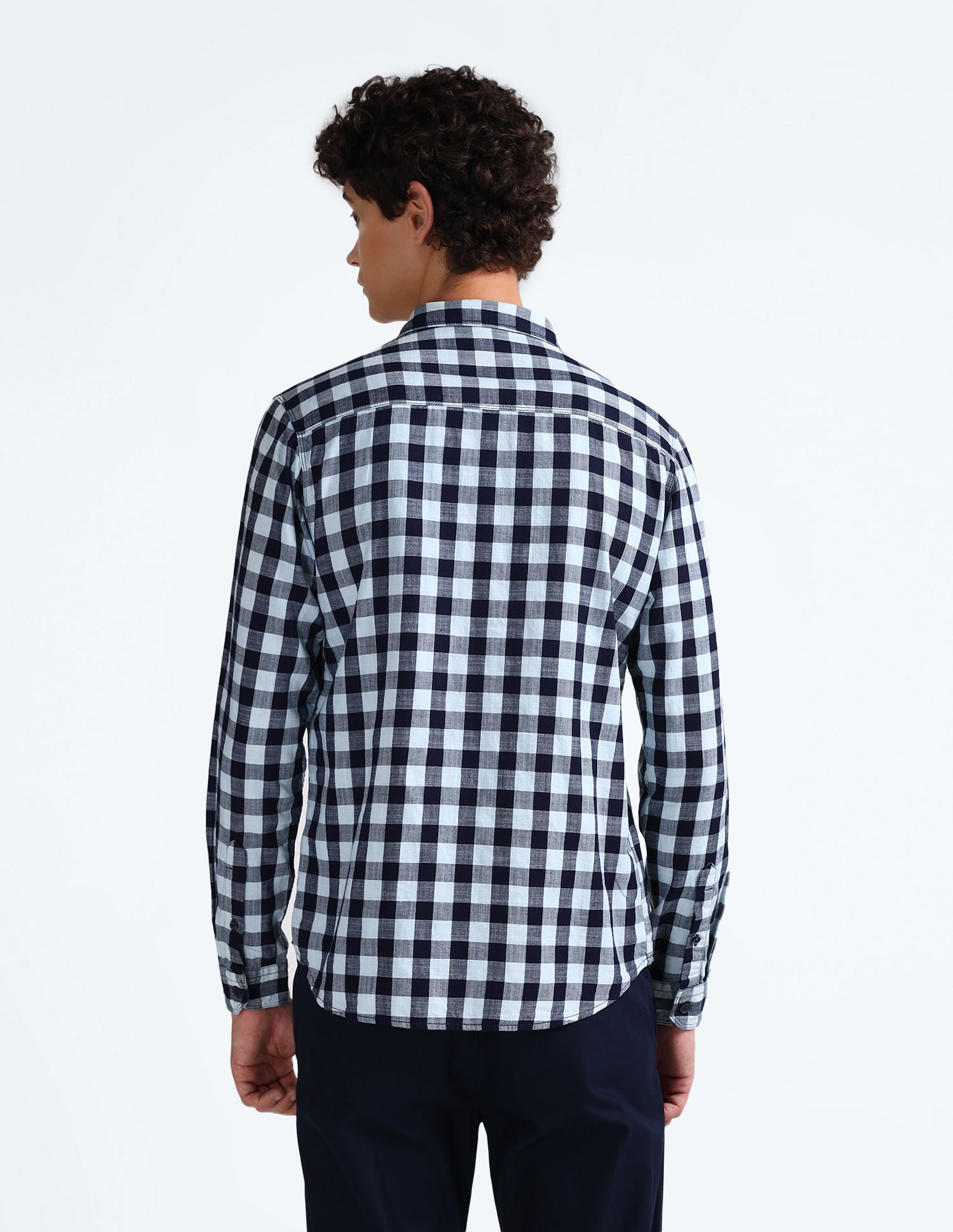Flying Machine Shepherd Check Cotton Shirt