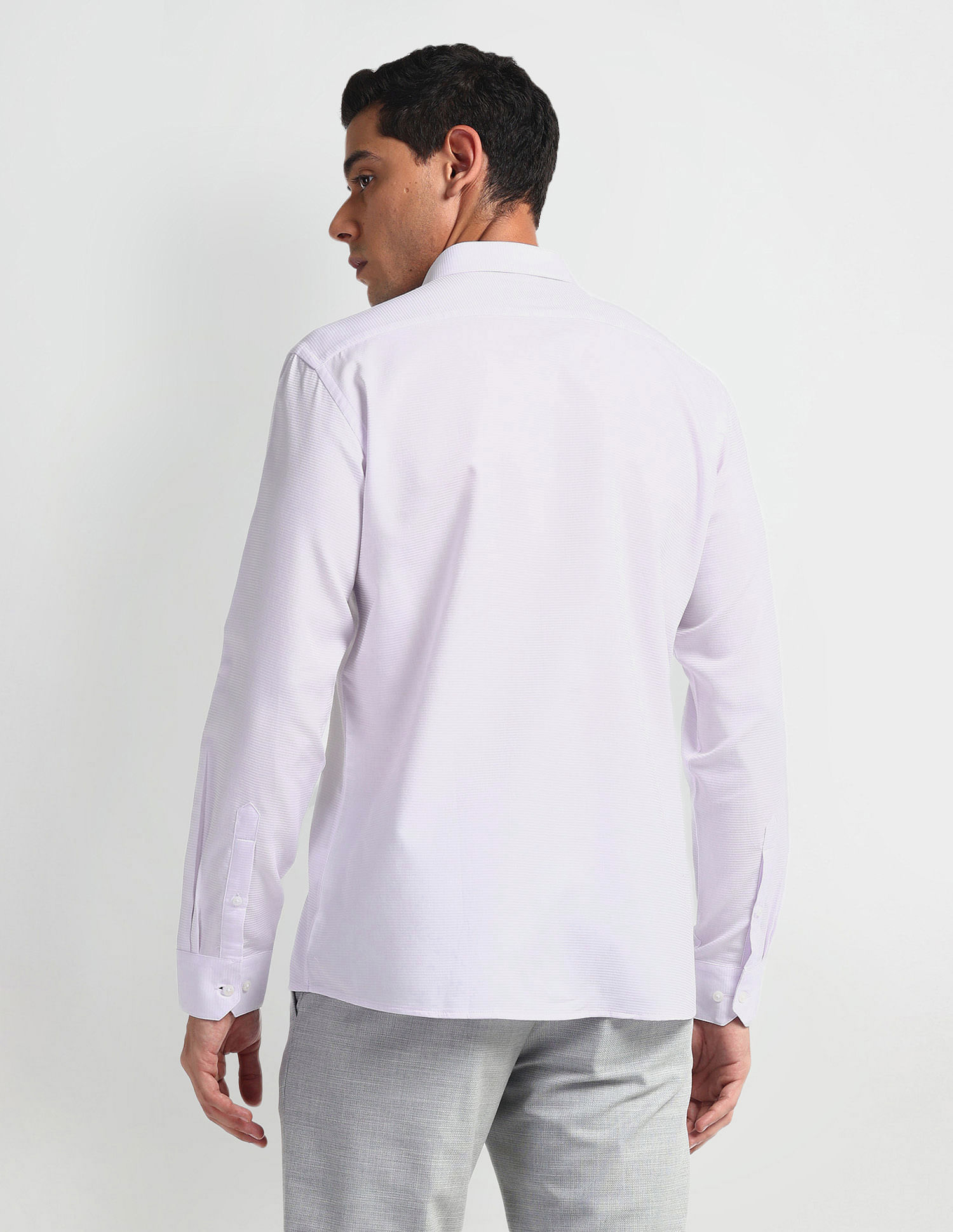 Arrow Horizontal Stripe Slim Fit Shirt