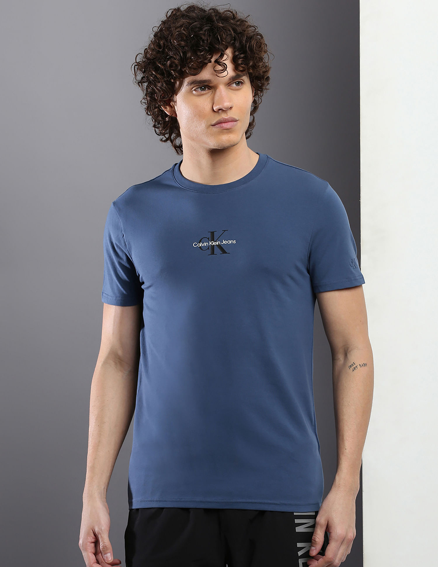 Buy Calvin Klein Jeans Slim Fit Micro Logo T-Shirt 