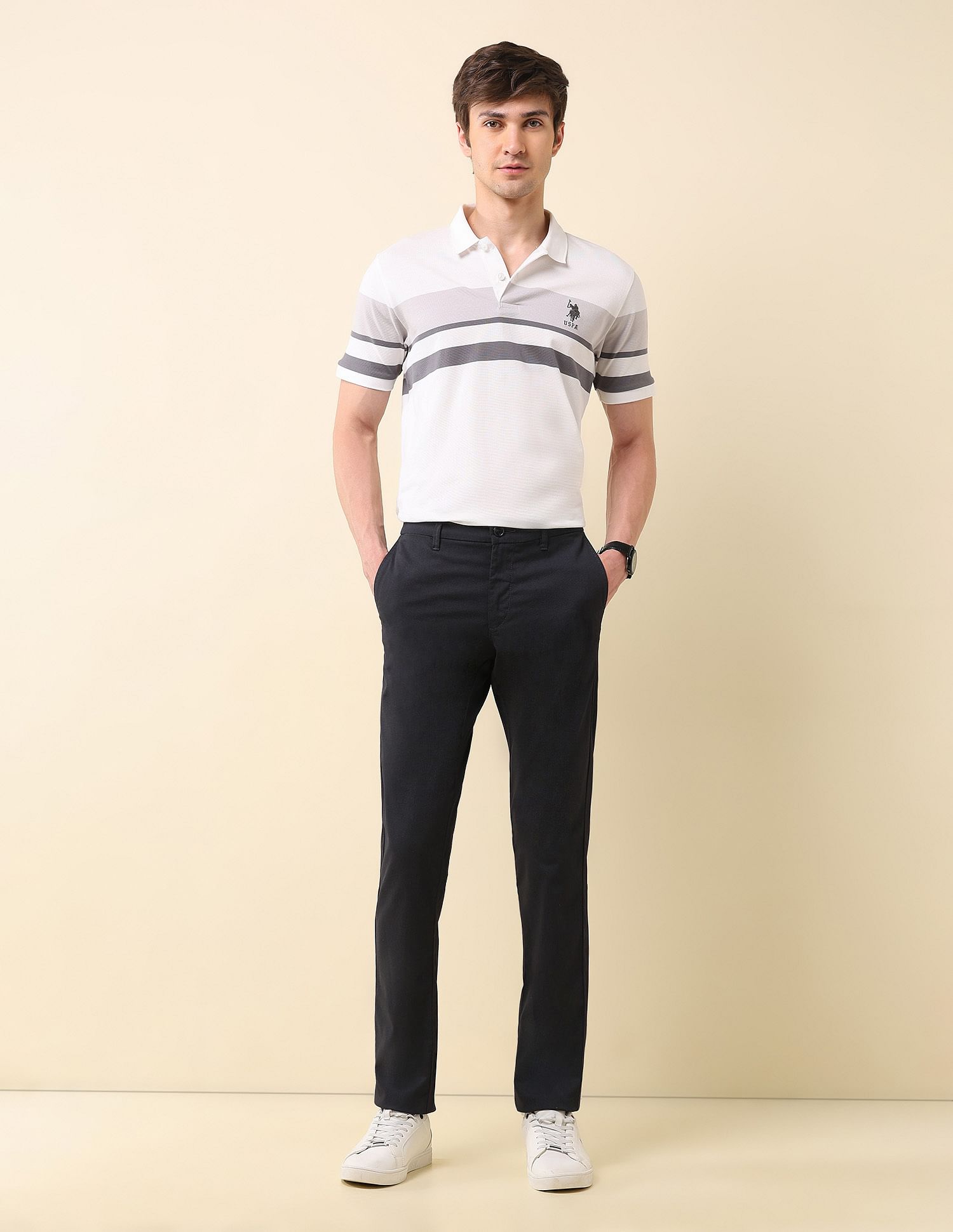 U.S. Polo Assn. Denver Slim Fit Twill Trousers