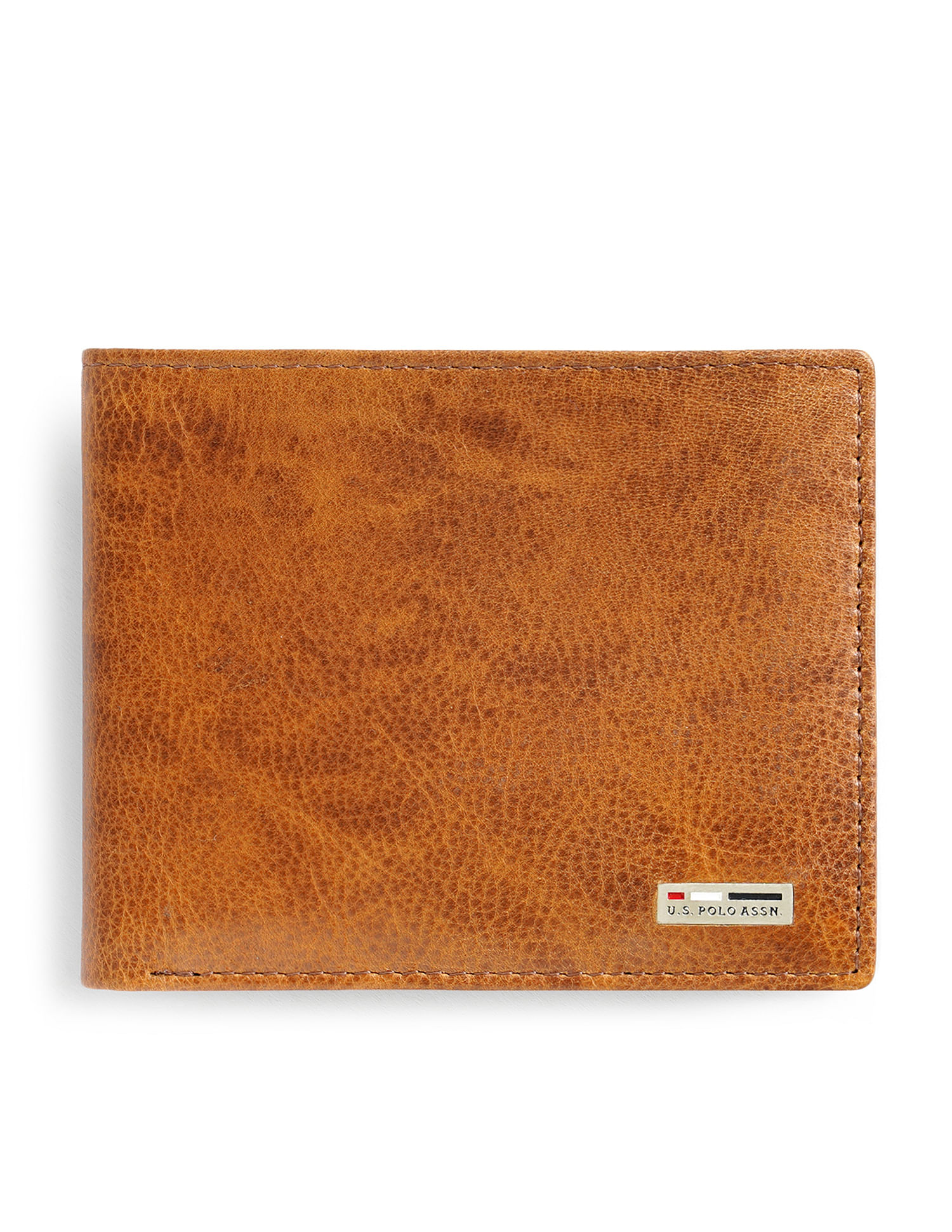 U.S. Polo Assn. Bi-Fold Textured Leather Wallet