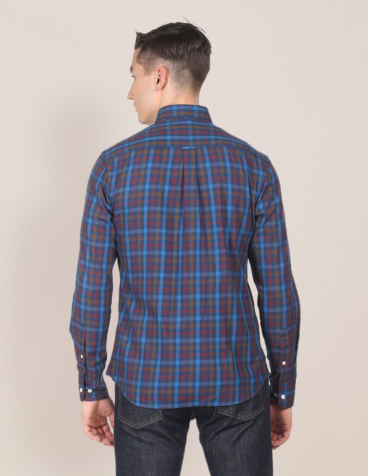 U.S. Polo Assn. Button Down Collar Check Casual Shirt