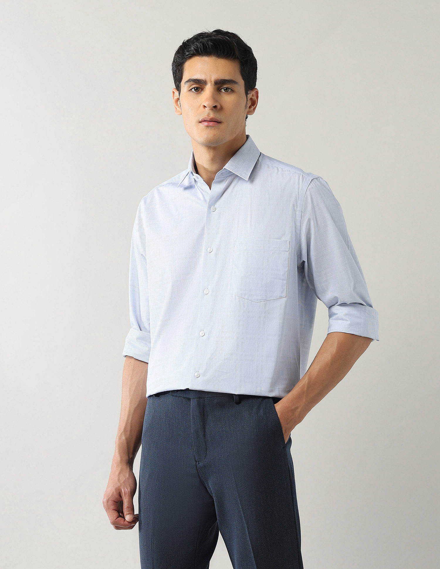 Arrow Textured Liberty Classic Fit Shirt