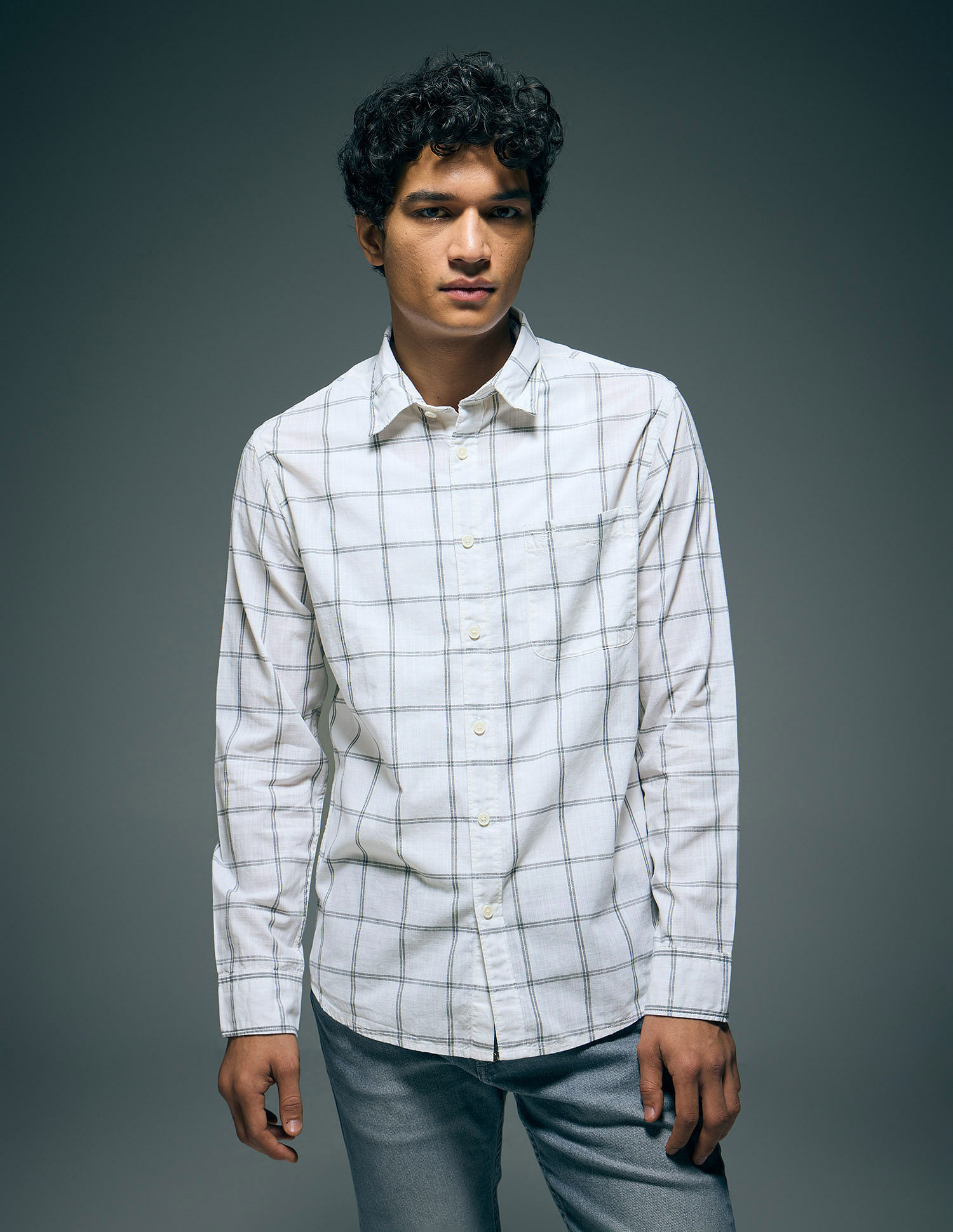 Flying Machine Slim Fit Essentials Shirt