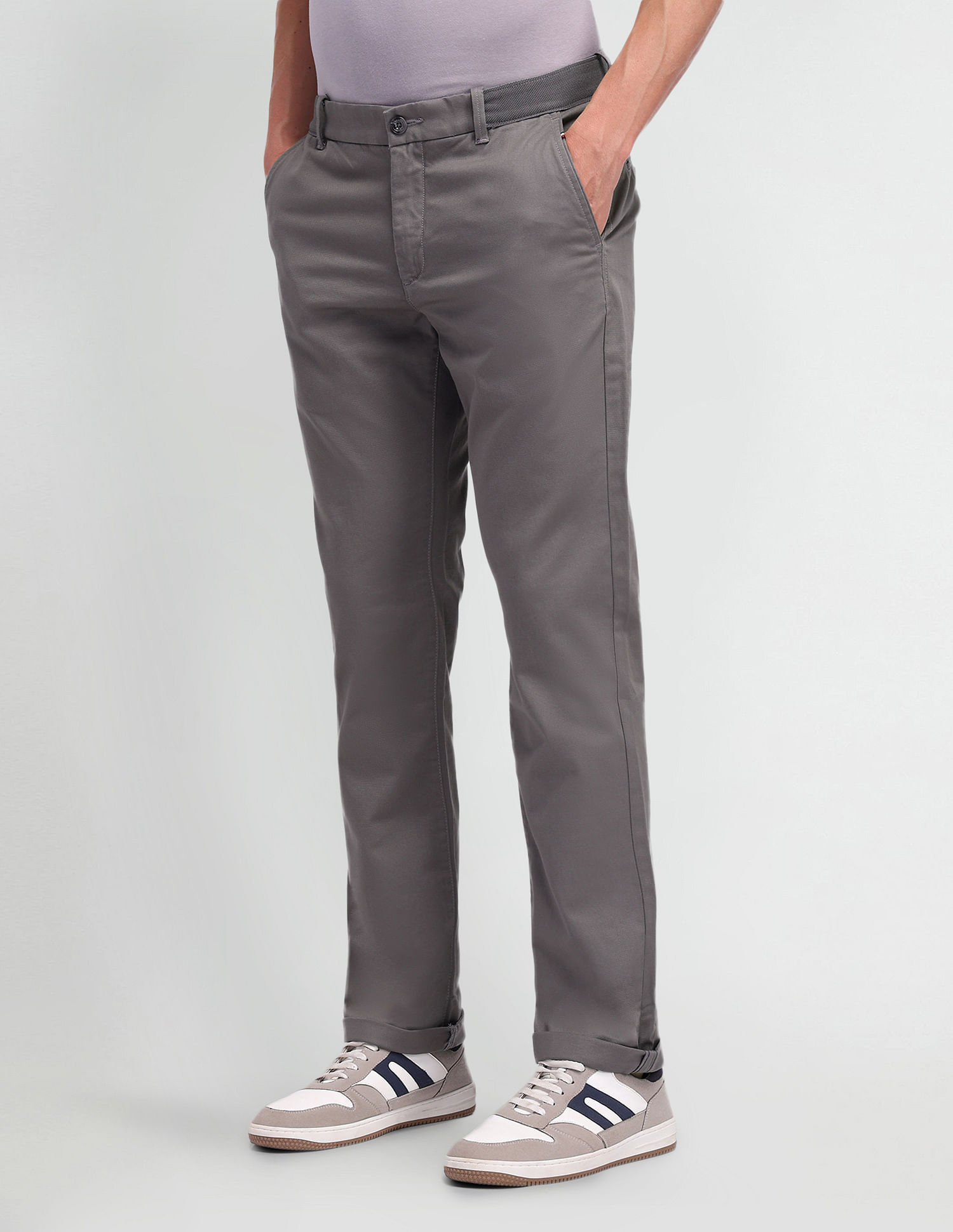 Arrow Sport Regular Fit Mid Rise Trousers