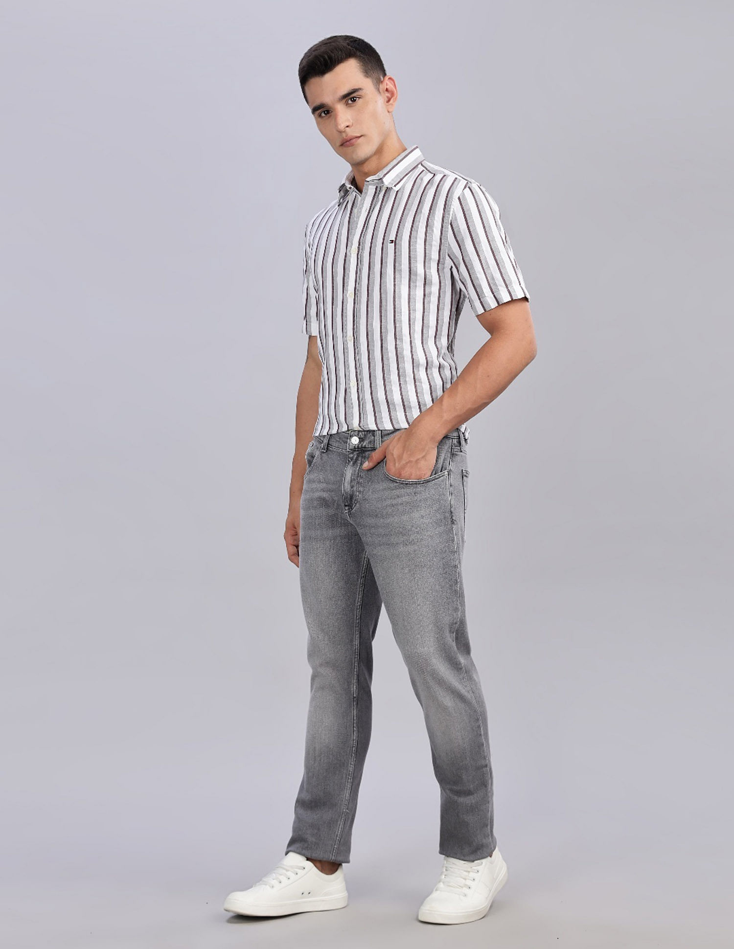 Tommy Hilfiger Light Washed Slim Fit Low Rise Jeans