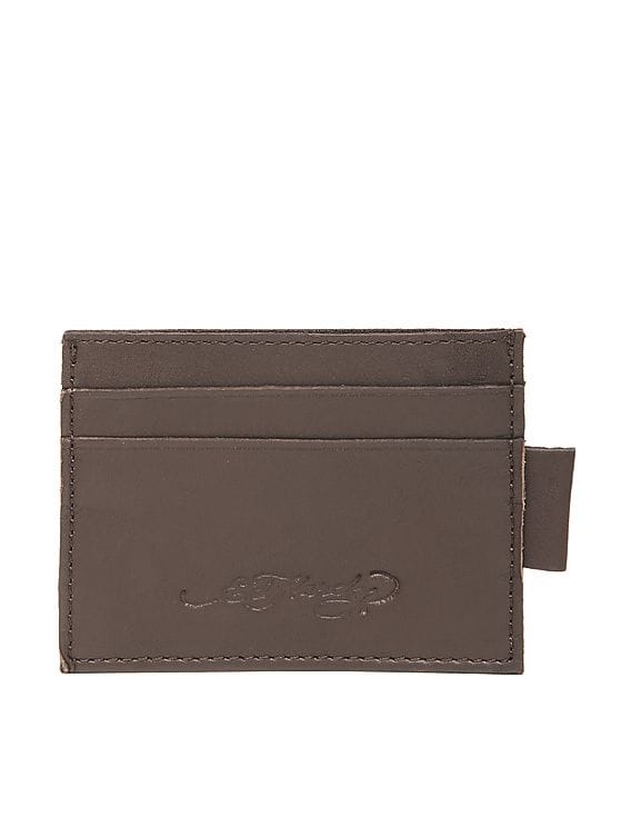 Buy Ed Hardy Men Zip Around Leather Wallet - NNNOW.com