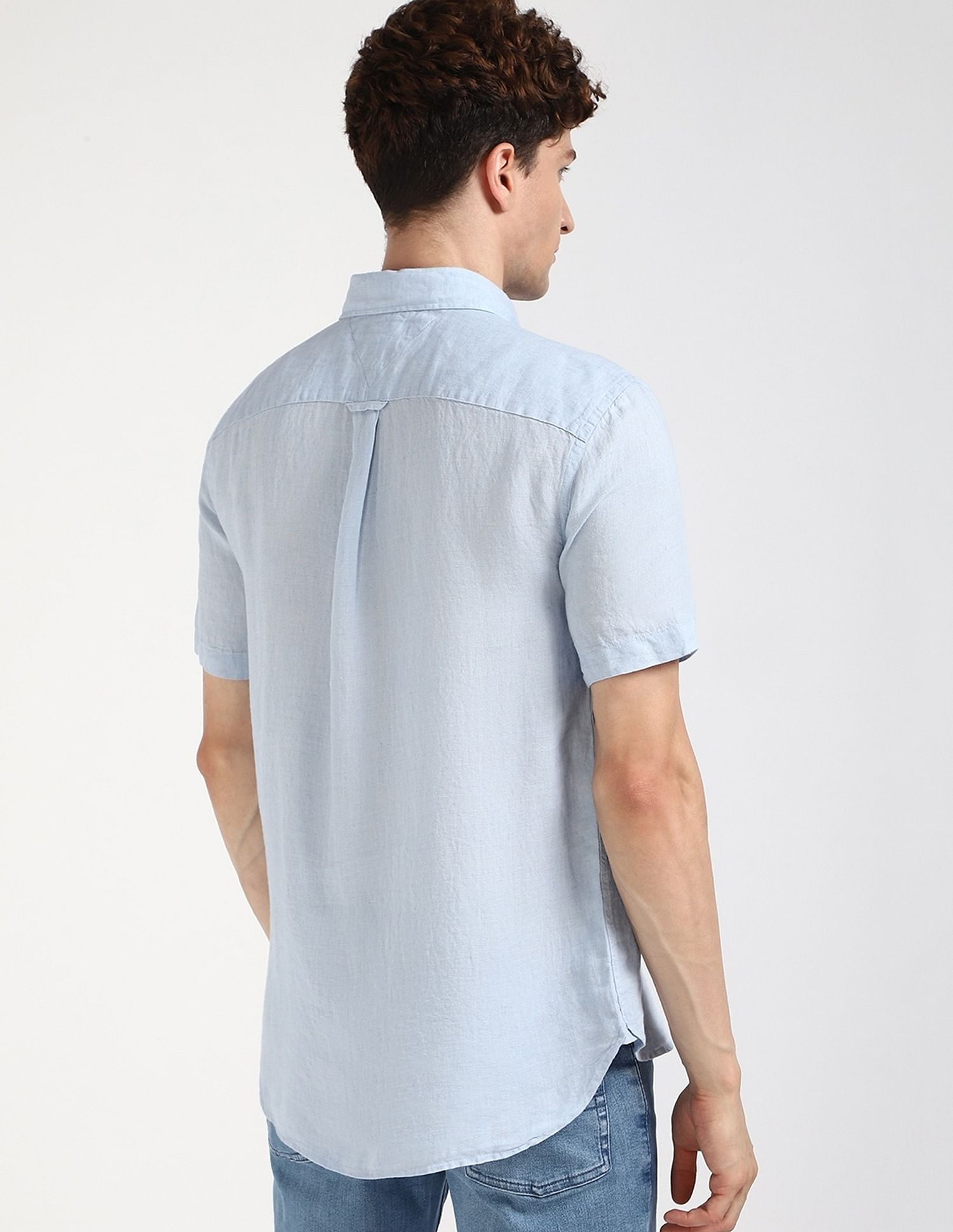 Tommy Hilfiger Solid Regular-Fit Linen Shirt