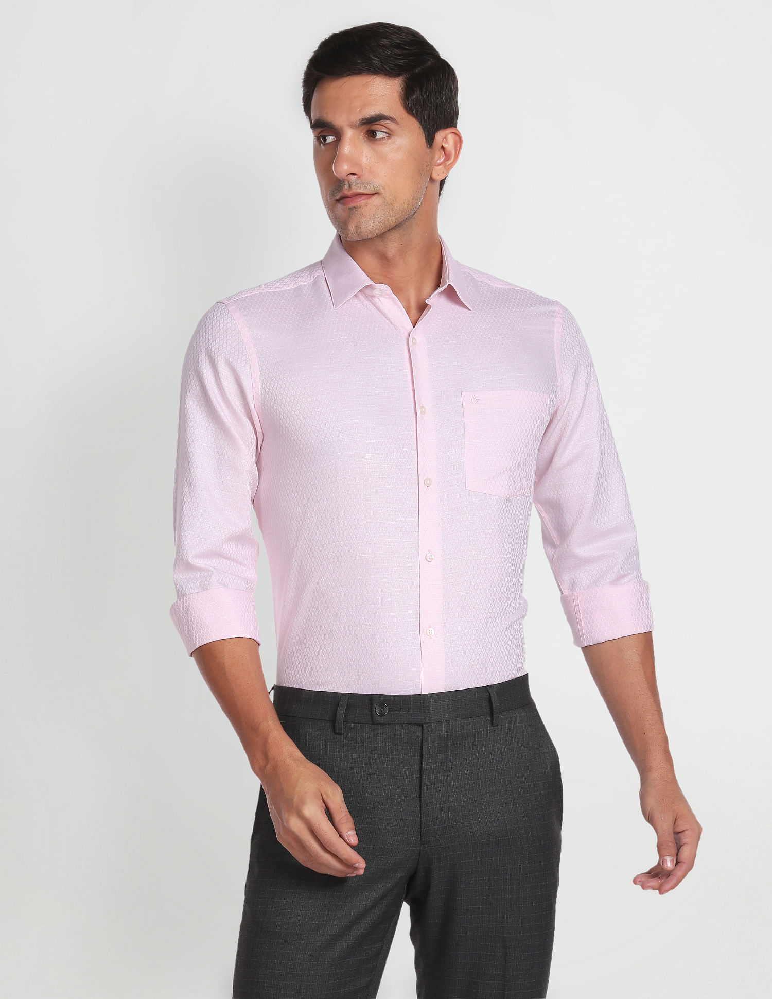 Arrow Manhattan Slim Fit Dobby Shirt
