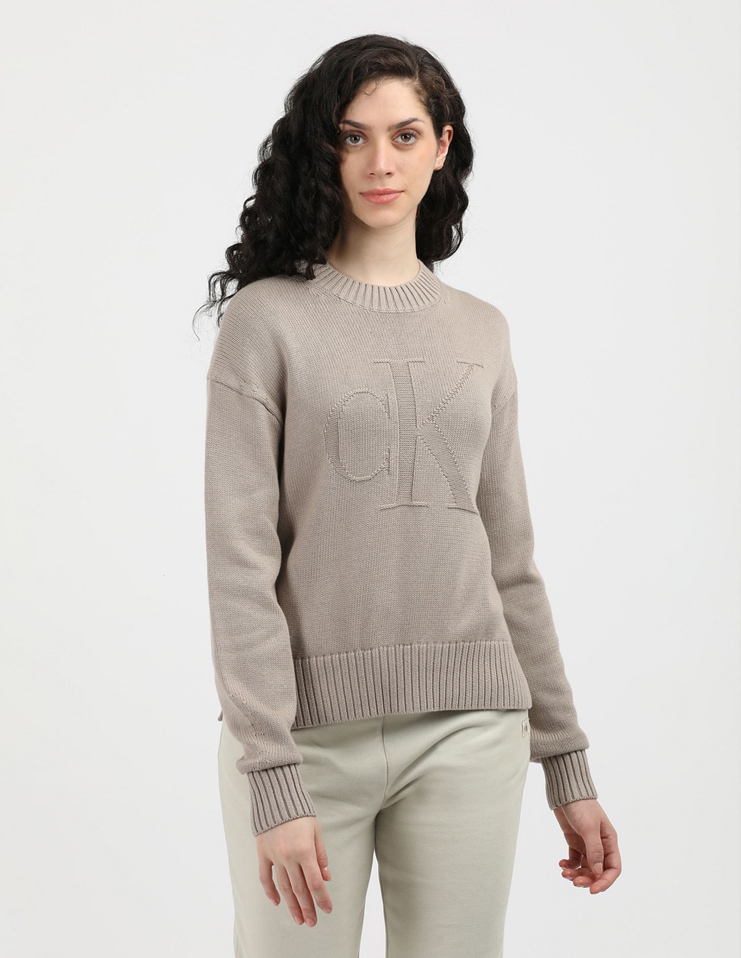 Calvin Klein Jeans Intarsia Loose Sweater