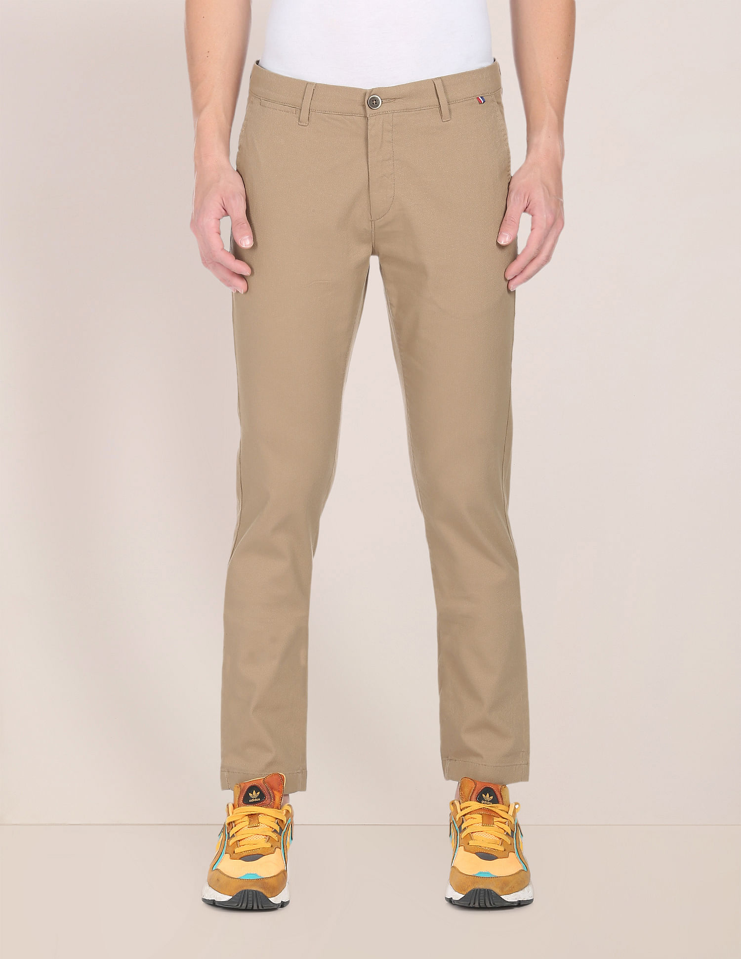 US POLO ASSN Casual Trousers  Buy US POLO ASSN Solid Slim Fit Casual  Trousers Online  Nykaa Fashion