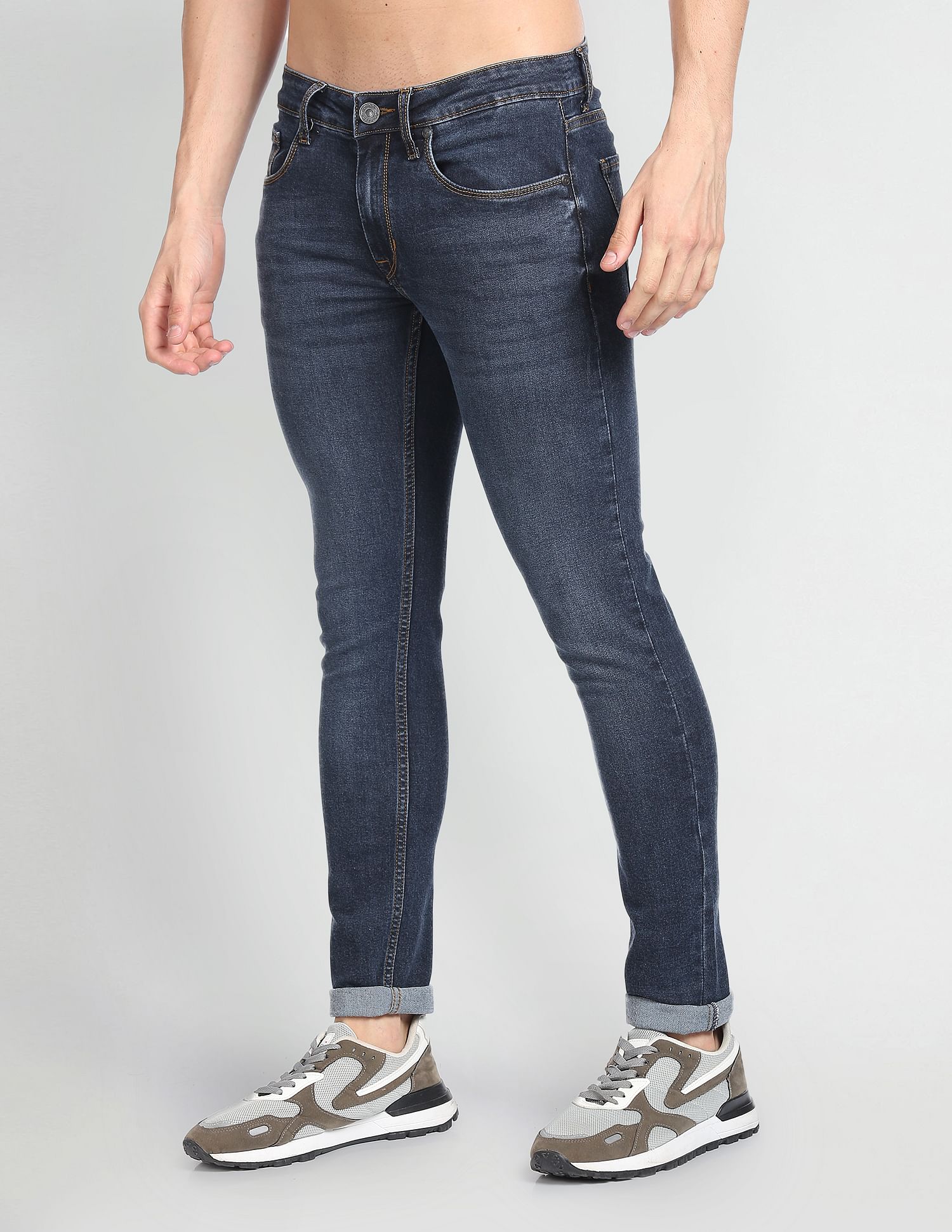 Flying Machine Skinny Fit Stone Wash Jeans