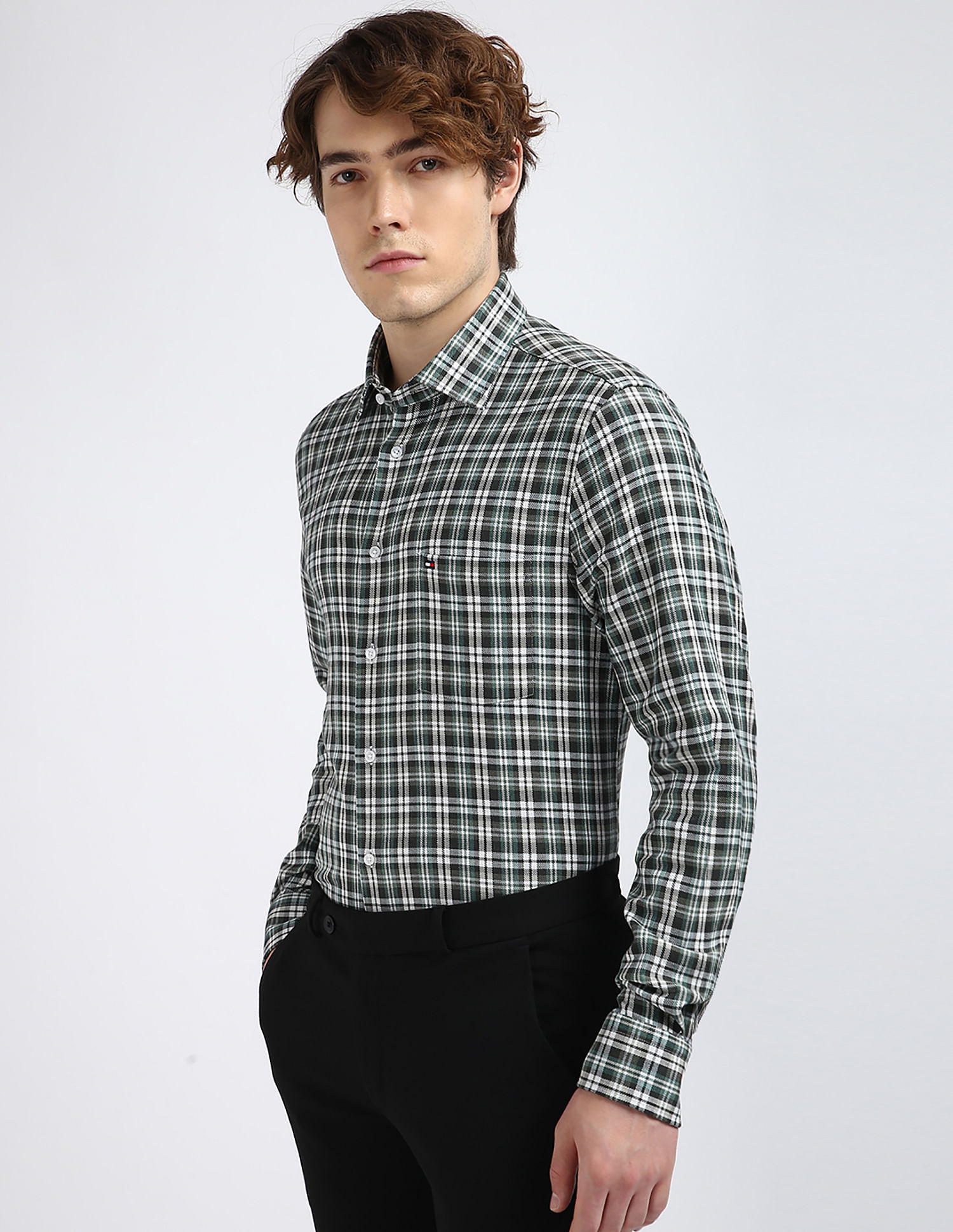 Tommy Hilfiger Large Checked Slim Fit Shirt