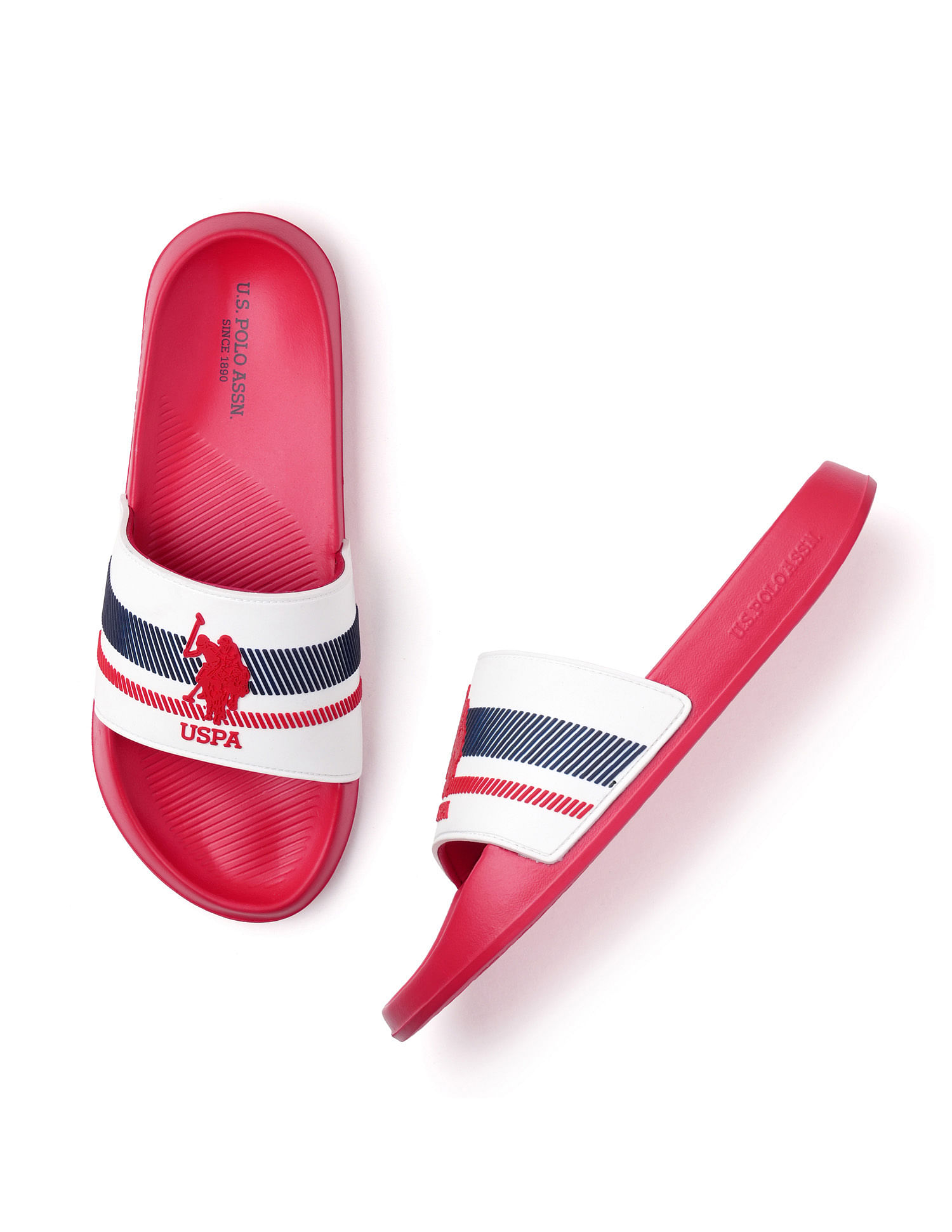 U.S. Polo Assn. Men Rafa Printed Sliders