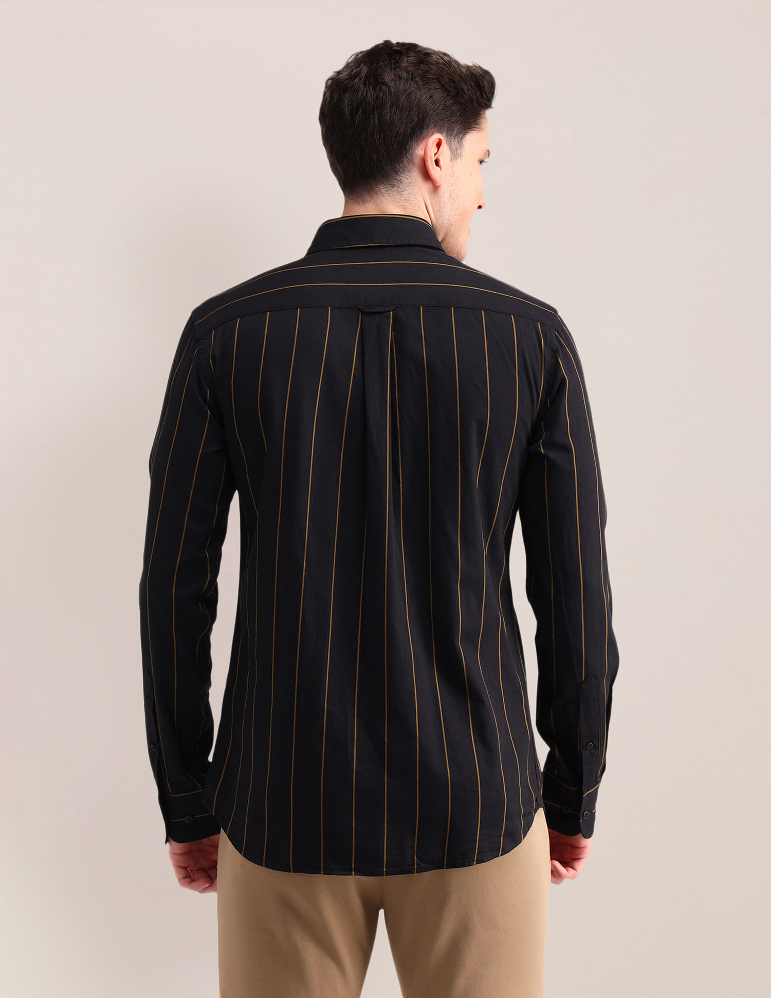 U.S. Polo Assn. Tailored Fit Twill Striped Shirt