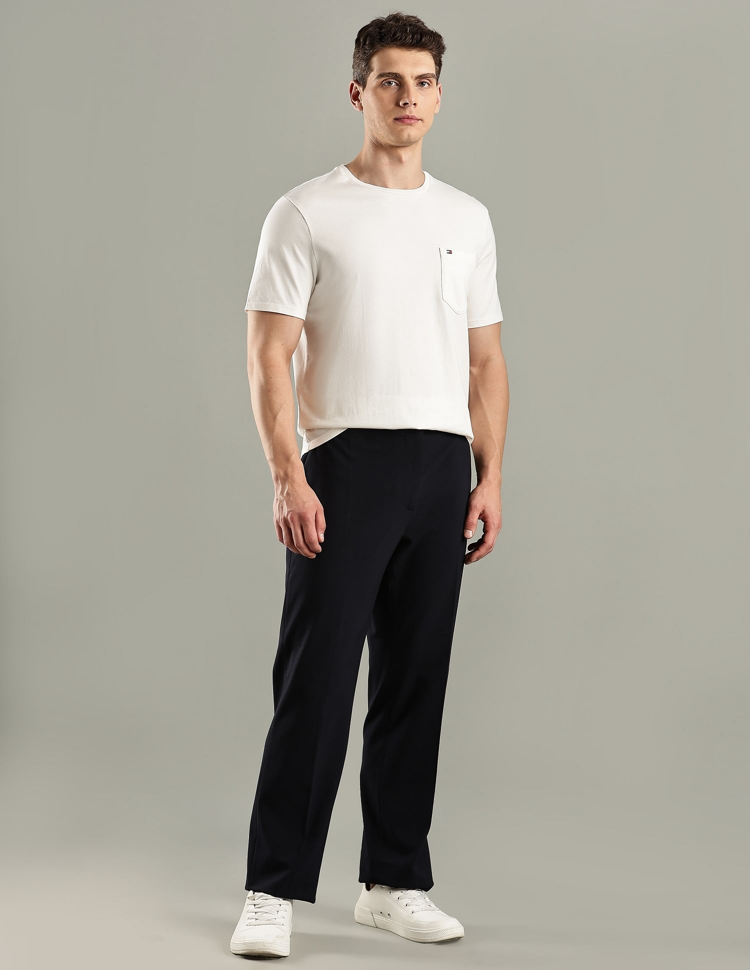 Tommy Hilfiger Solid Regular-Fit Cotton T-Shirt
